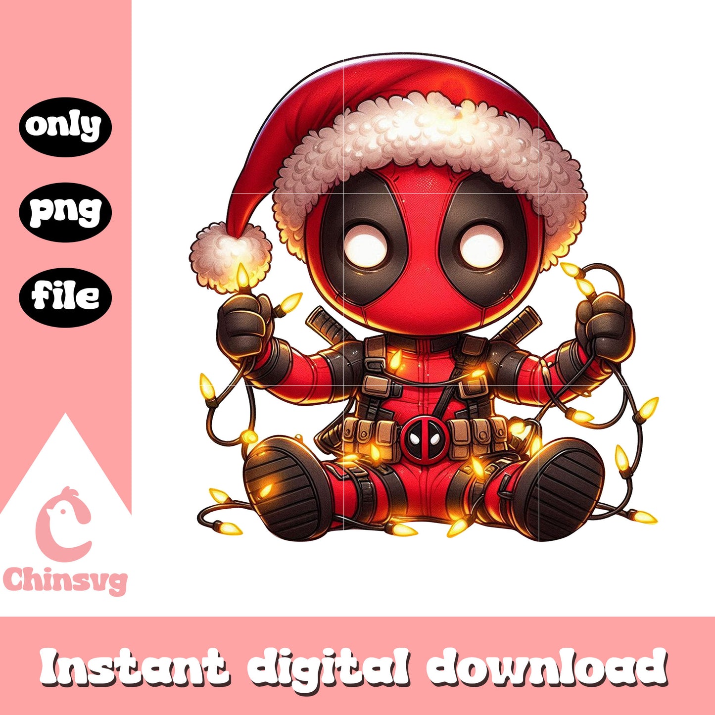 Deadpool merry chritsmas png, marvel heroes png