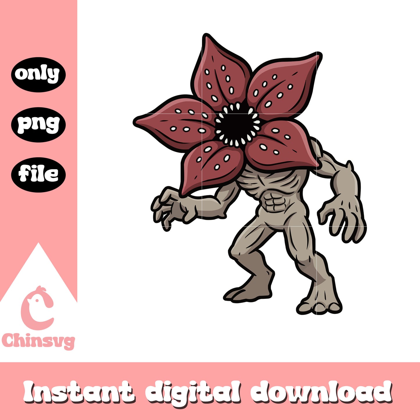 Demogorgon monster stranger things png, demogorgon png