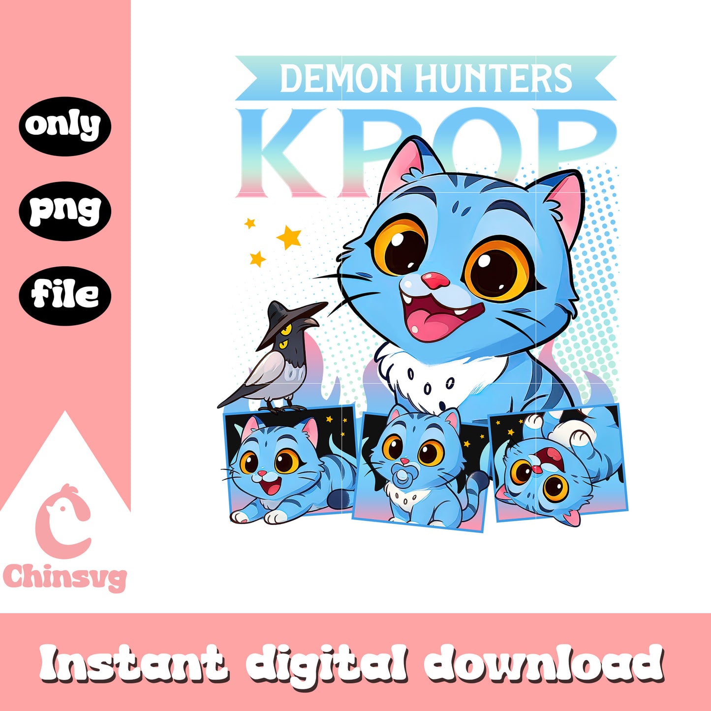 Derpy cat kpop christmas vibes design png, happy x'mas png