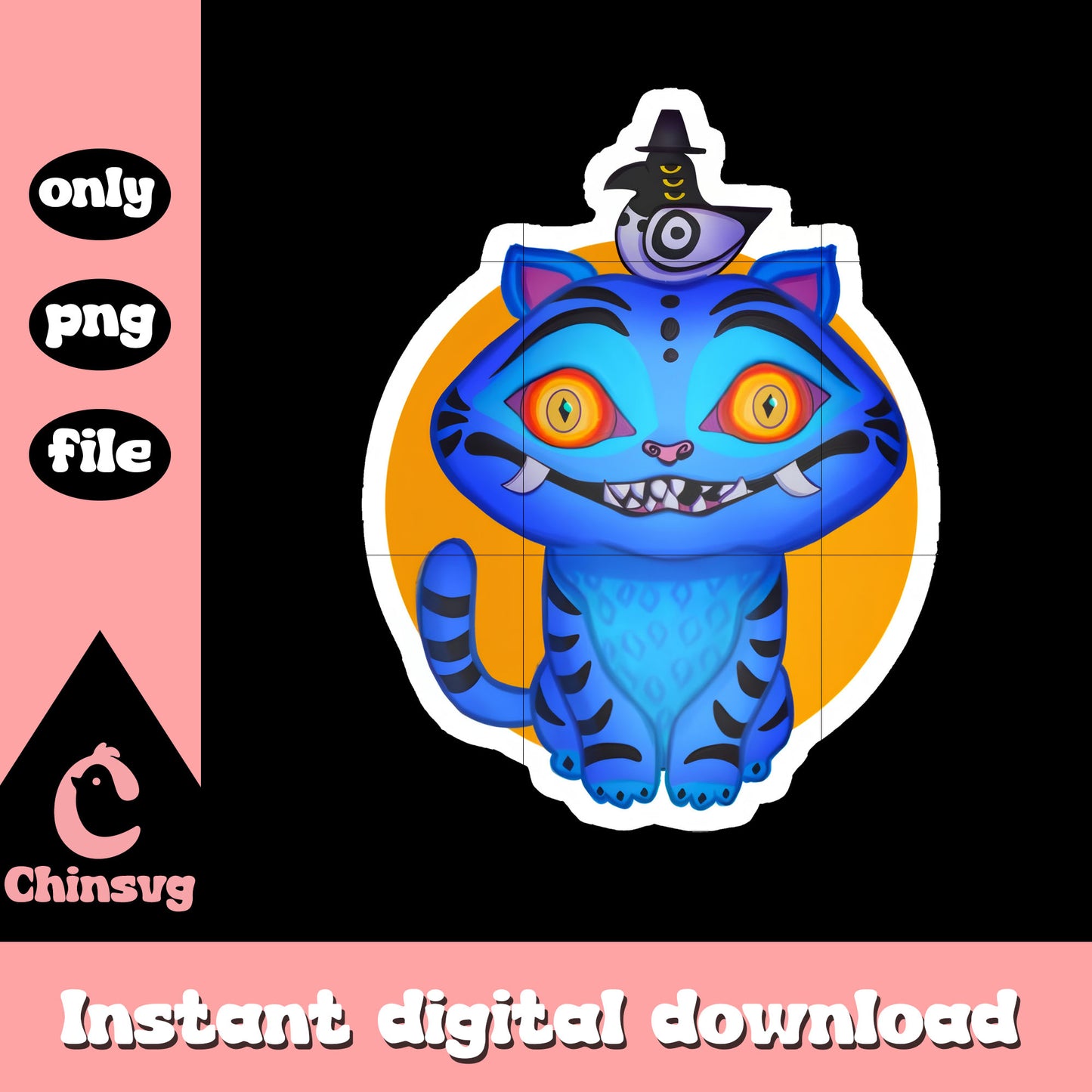 Derpy demon and sussie sticker png, k-pop demon hunter png