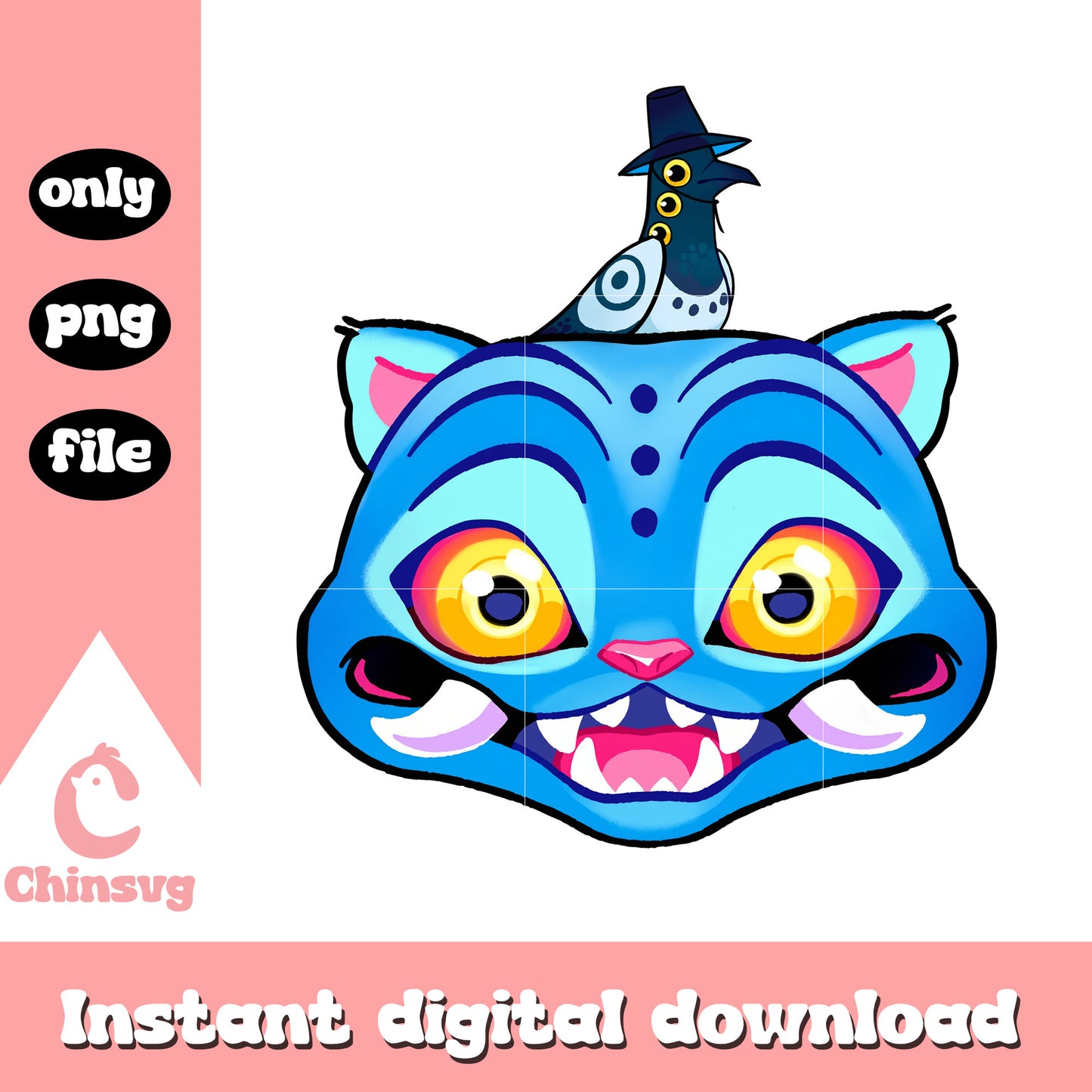 Derpy face with sussy design png, kpop hunters movie png