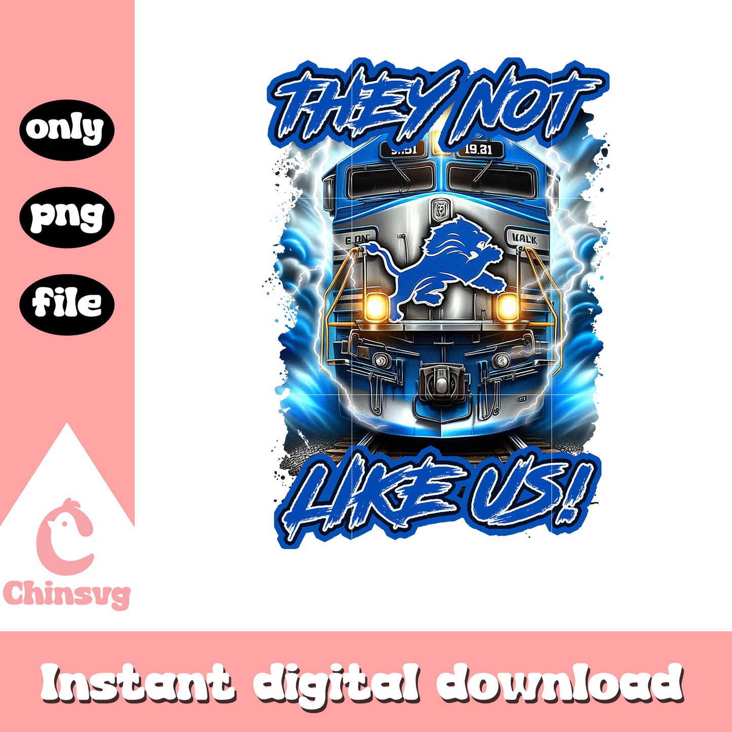Detroit Lions they not like us png, Detroit Lions team png
