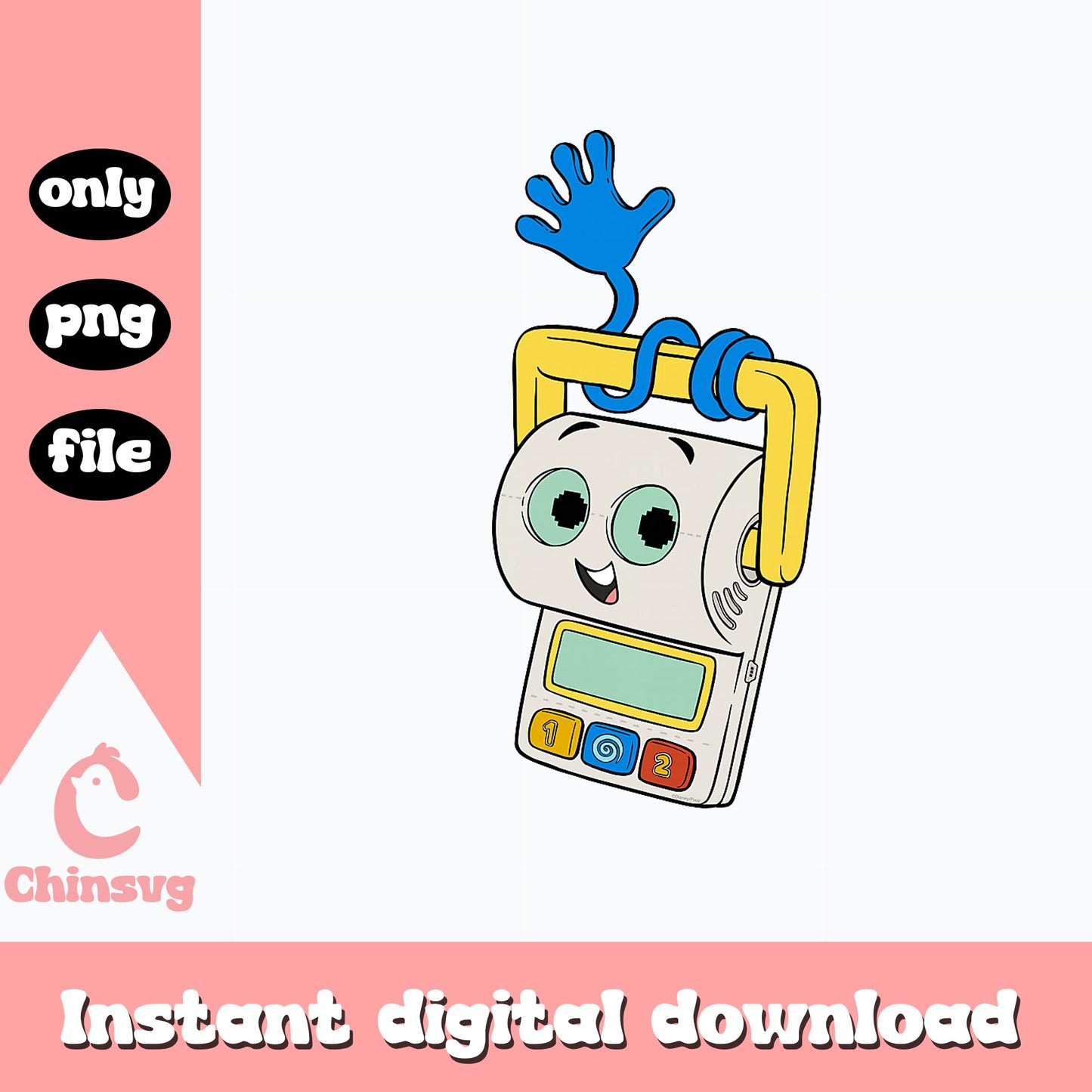 Digital Character Calculator PNG, Cute Cartoon Clipart PNG, Kids PNG