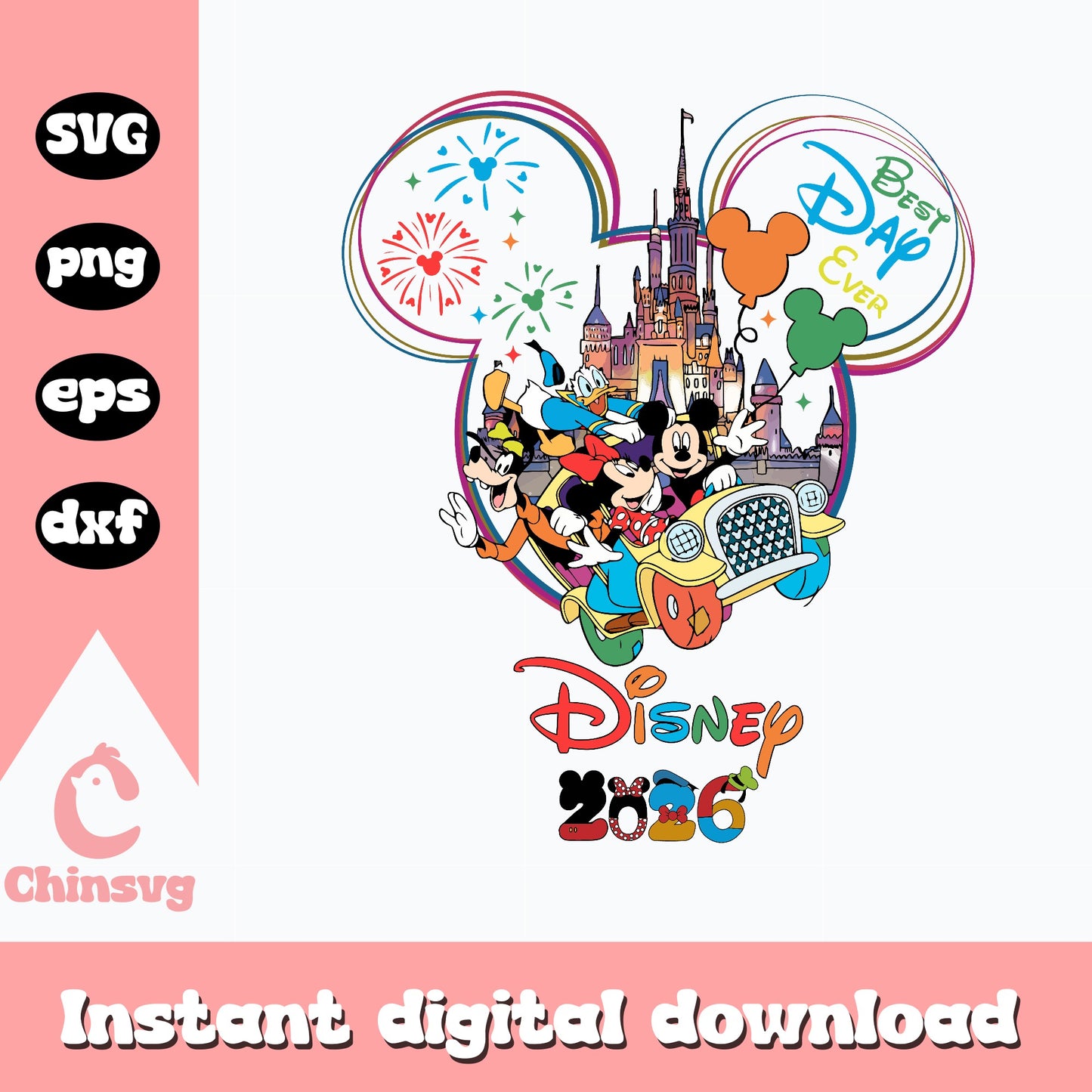 Disney Best Day Ever 2026 SVG, Mickey And Friends SVG, Disney Trip SVG PNG