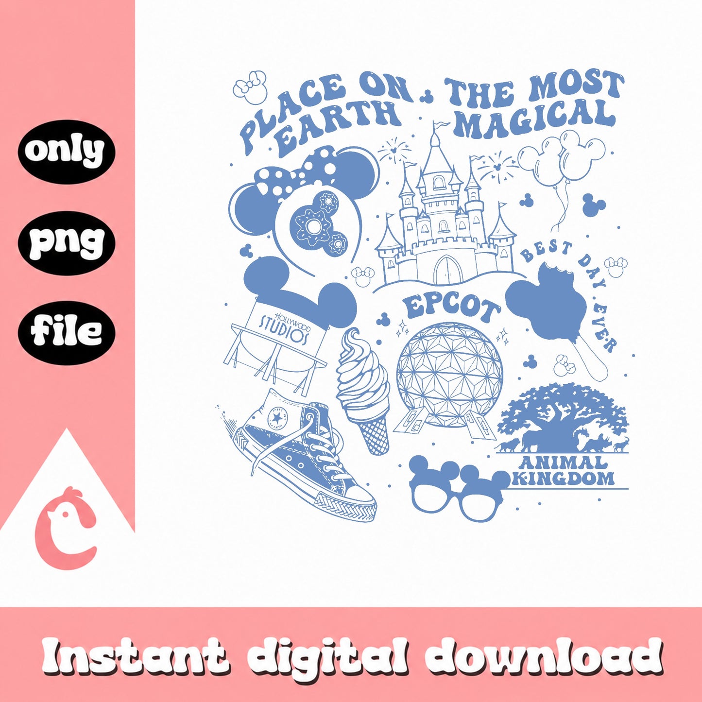 Disney World Most Magical Place On Earth PNG, Mickey PNG, Epcot PNG
