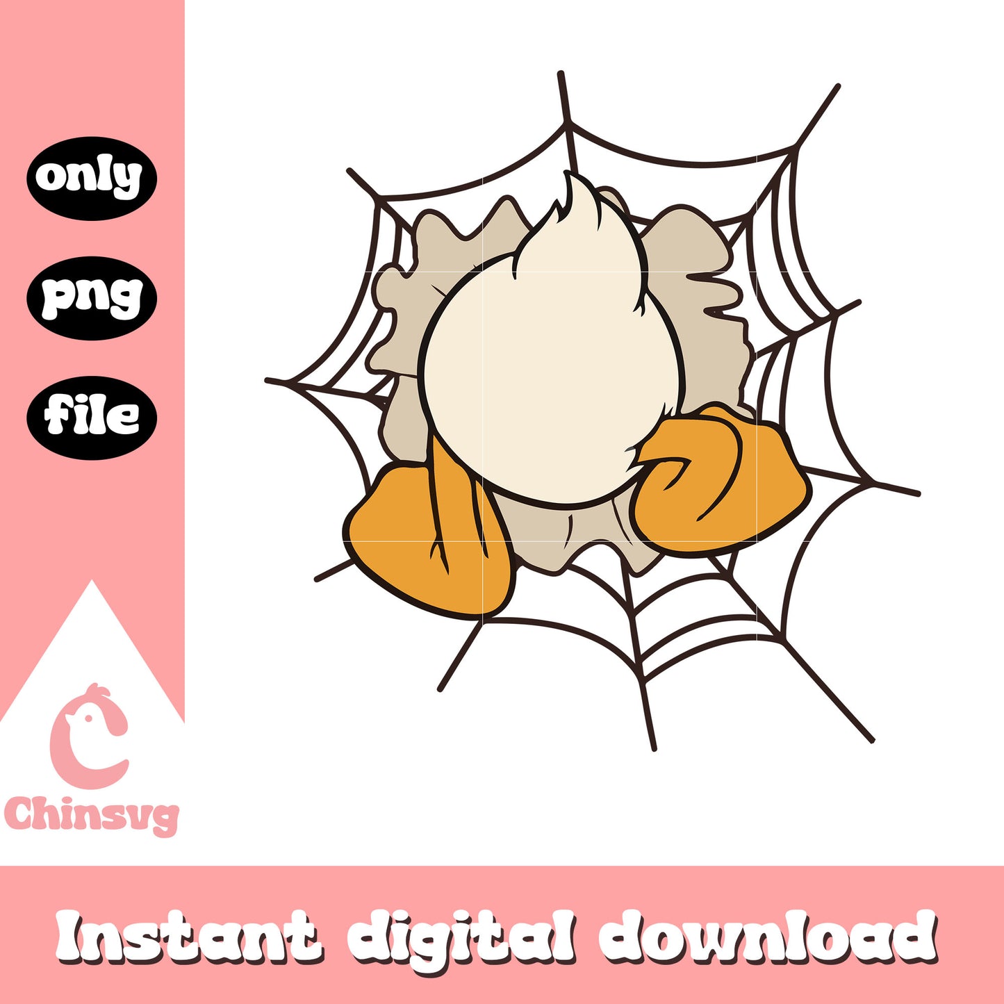 Disney donald ass spiderweb design png, disney donald movie png