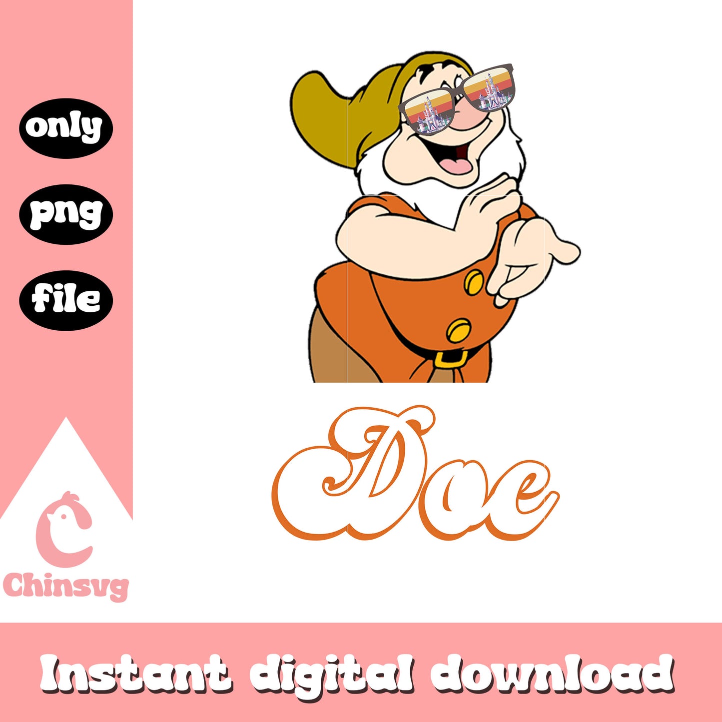 Disney dwarf doc character design png, disney seven dwarfs names png