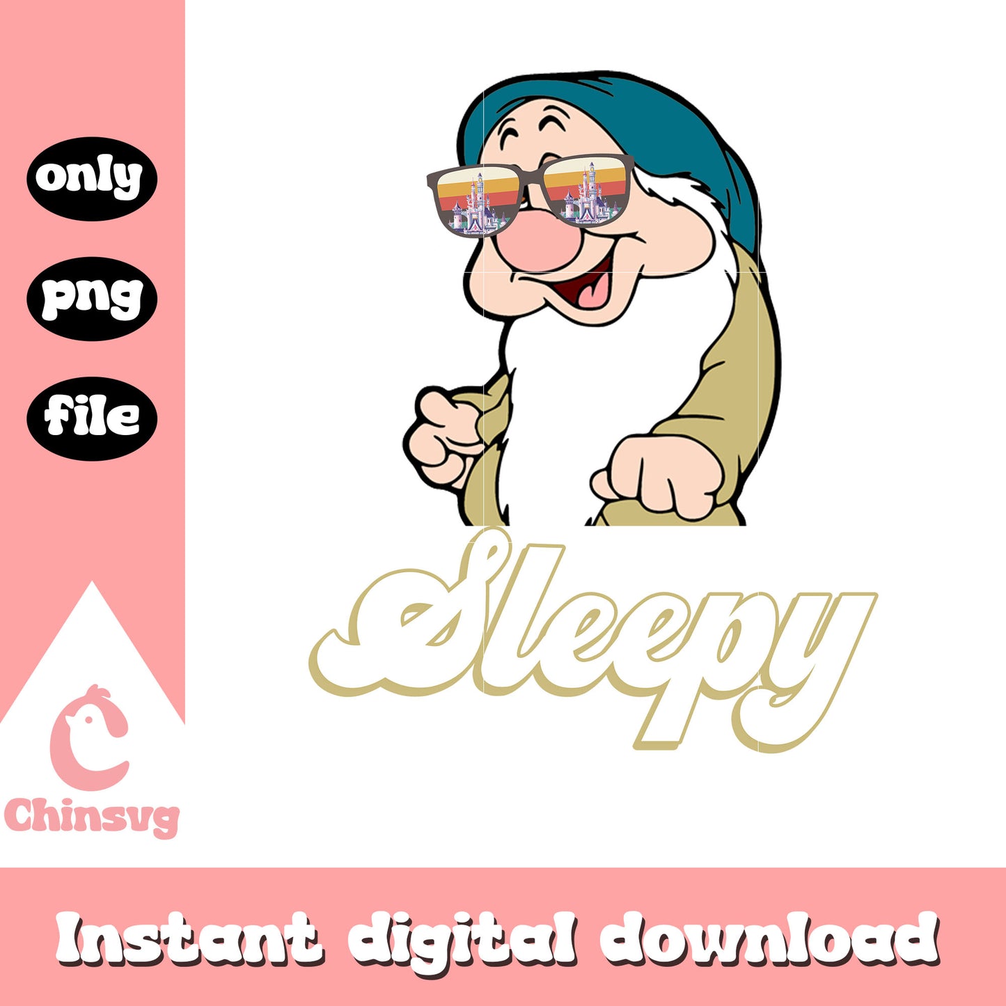 Disney dwarf sleepy character design png, disney seven dwarfs png