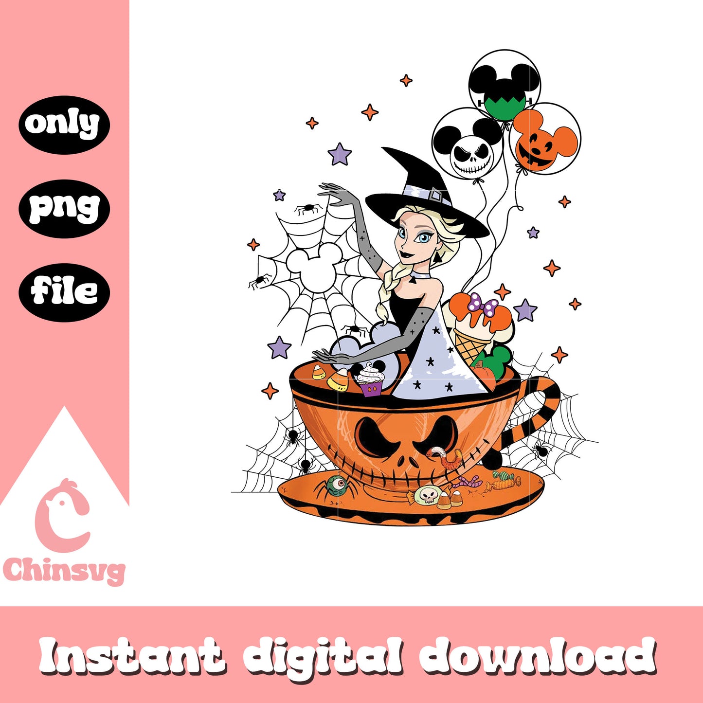Disney elsa princess witch balloon png, disney elsa princess png