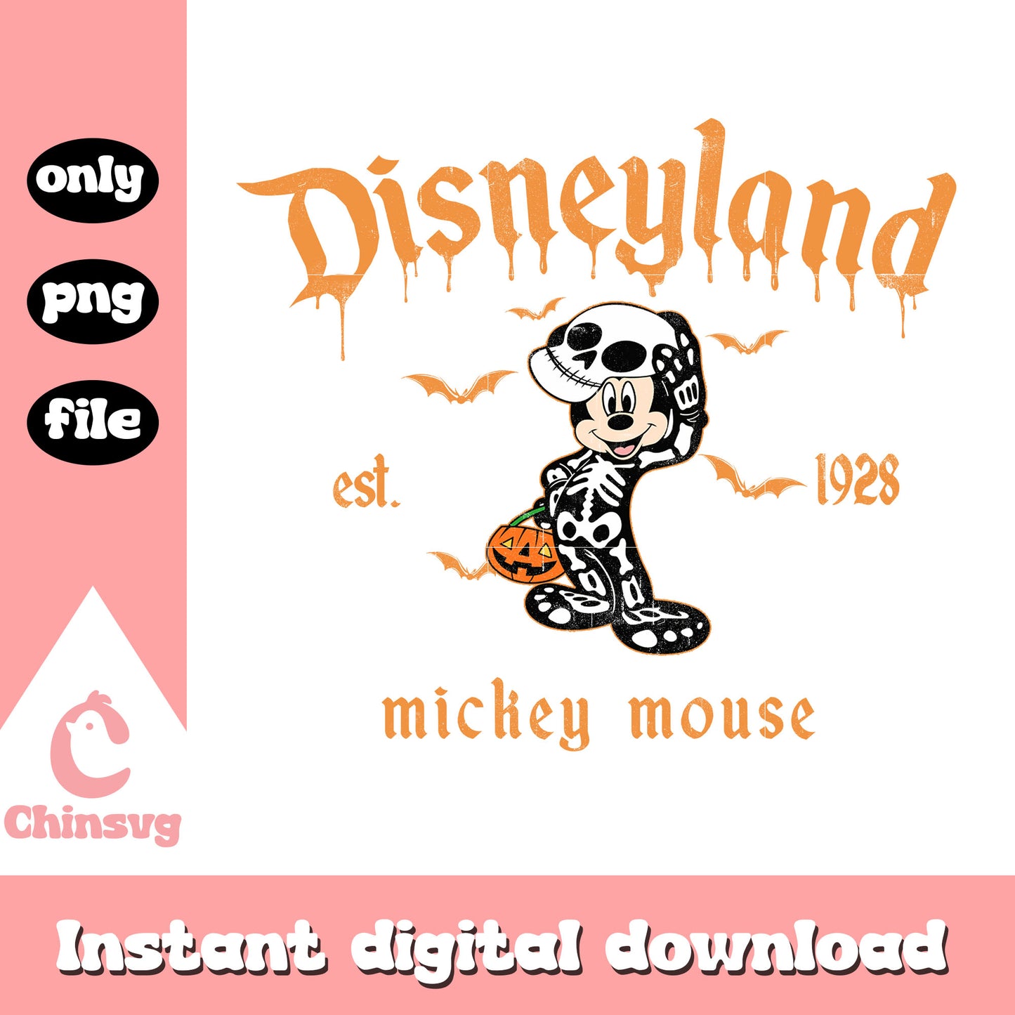 Disneyland skeleton mickey est 1928 png, disney mickey mouse png