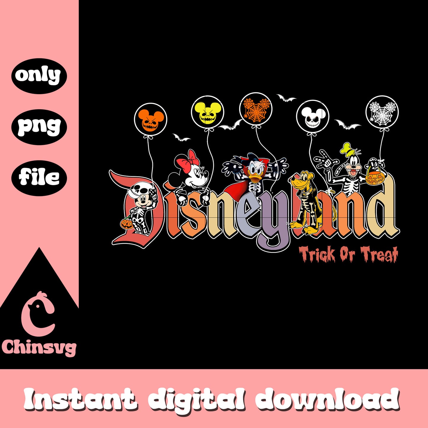 Disneyland trick or treat mickey cartoon png, disney mickey character png
