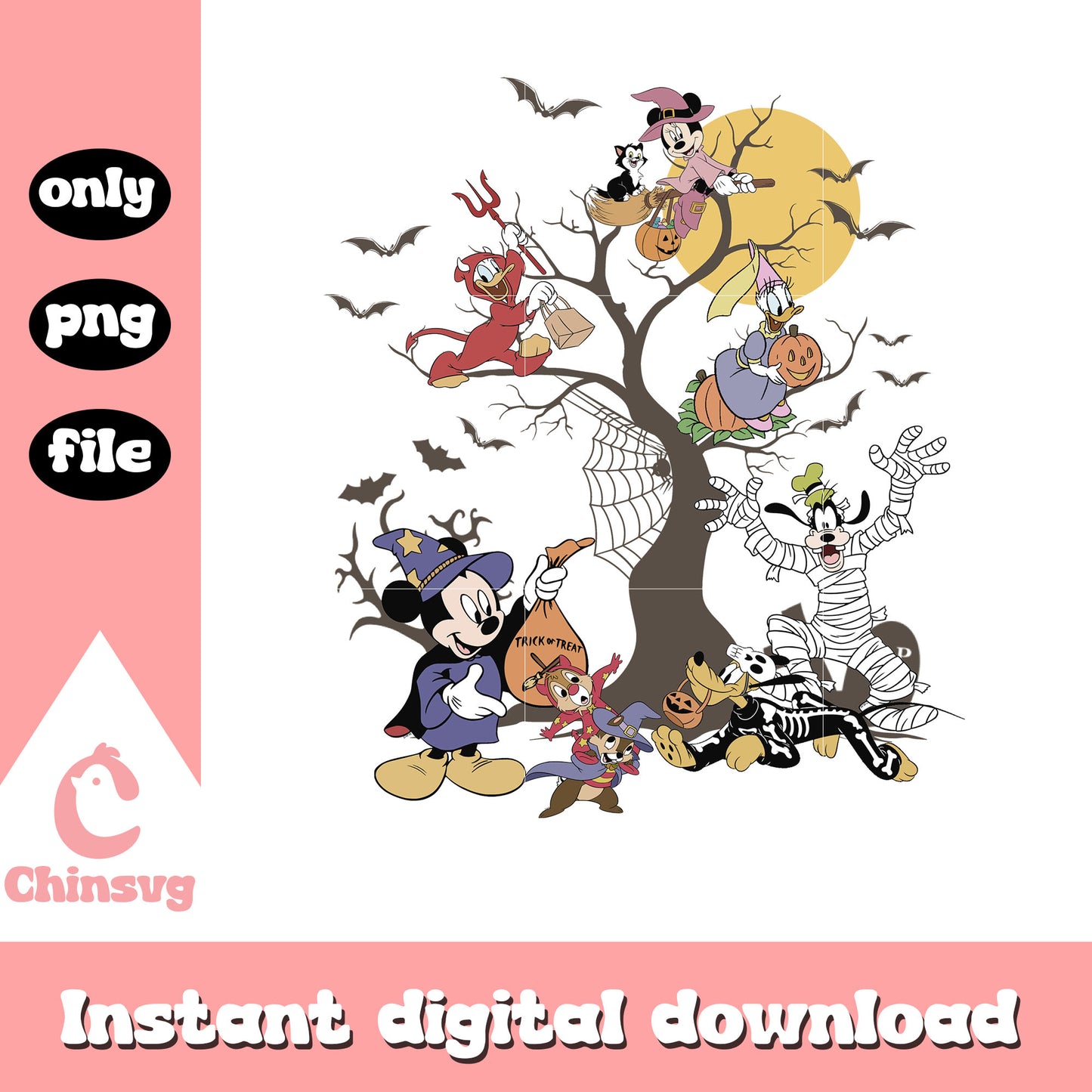 Disney mickey cartoon happy halloween png, mickey halloween png