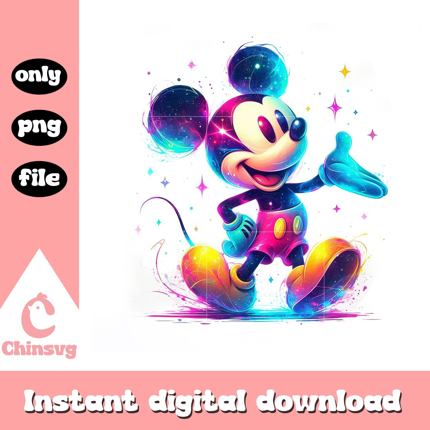 Disney mickey watercolor splash design png, mickey mouse cartoon png