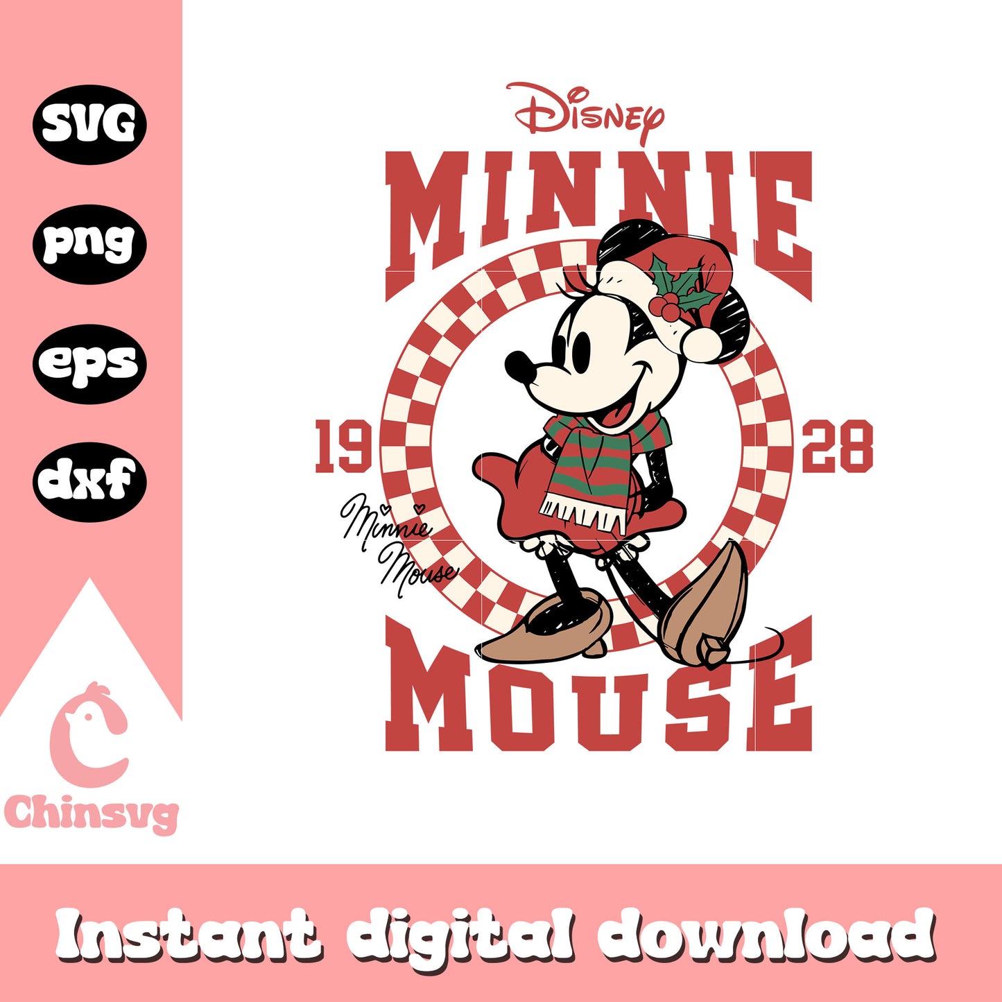 Disney minnie mouse christmas day svg, disney christmas oufits svg