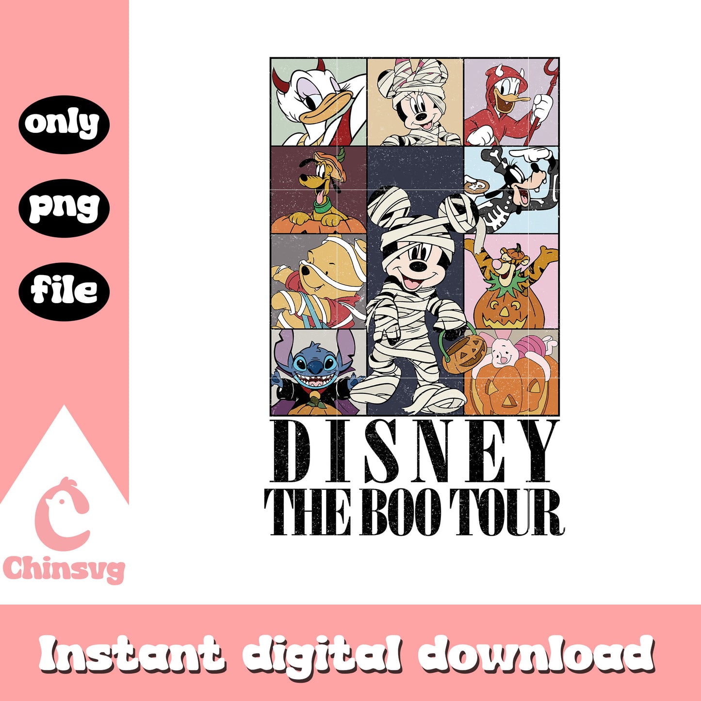 Disney the boo tour mummy mickey design png, mickey disney cartoon png