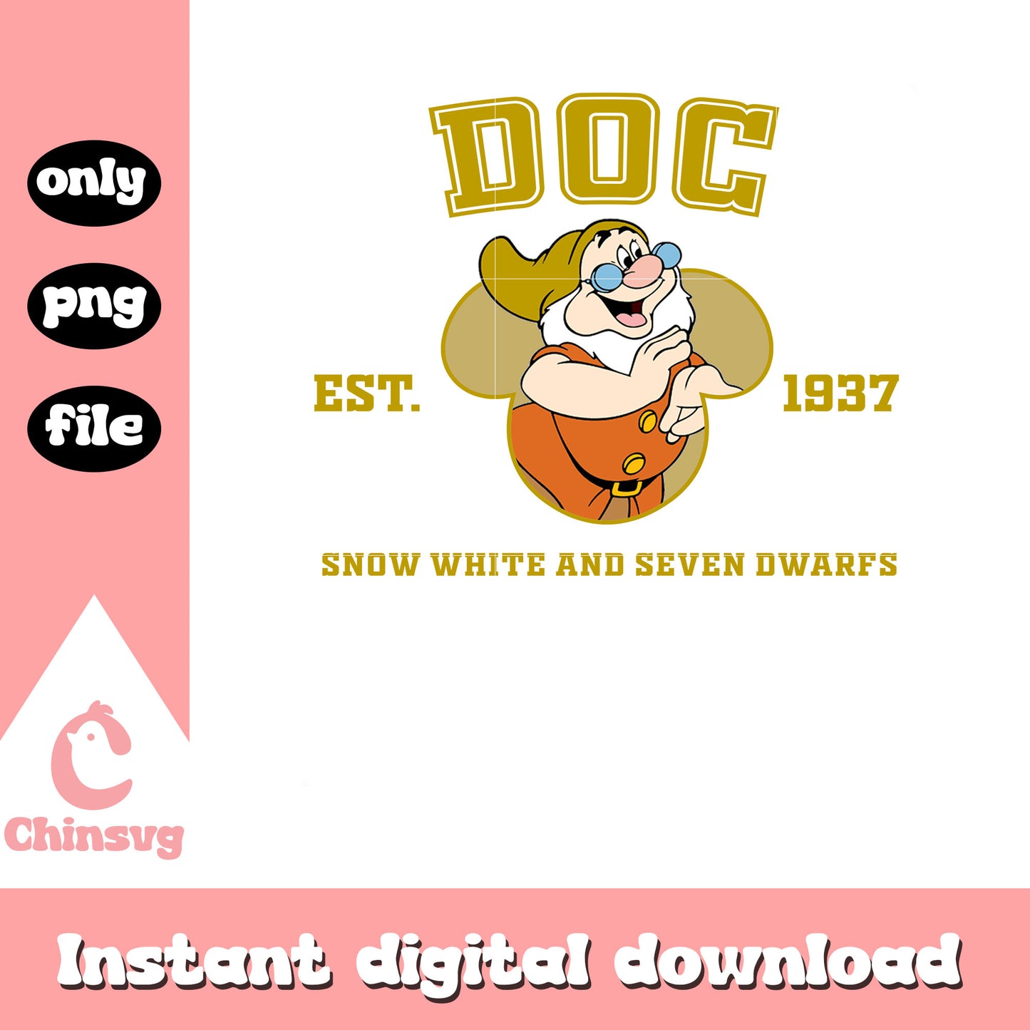 Doc est 1937 snow white png, snow white and seven dwarfs movie png