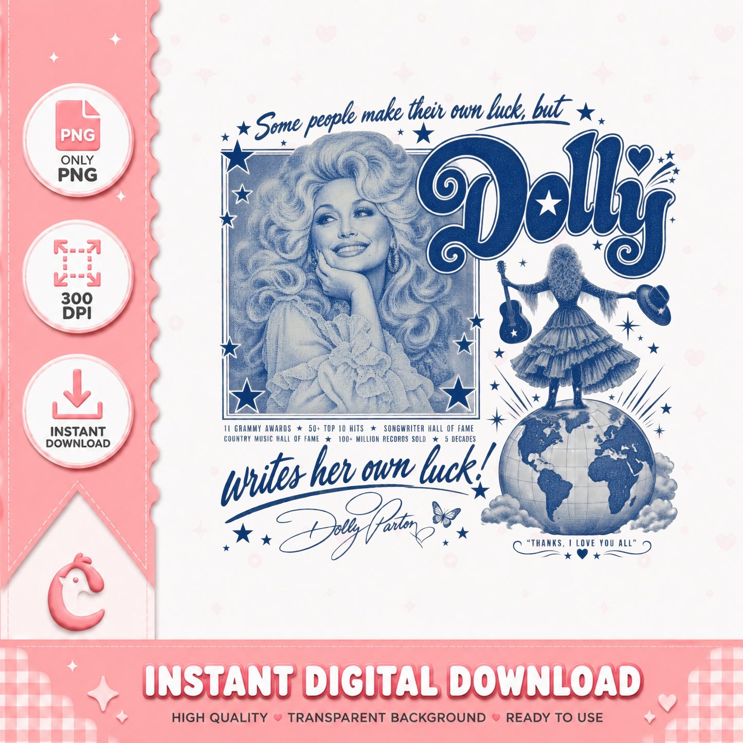 Dolly Parton PNG, Country Music Legend, Vintage Retro PNG