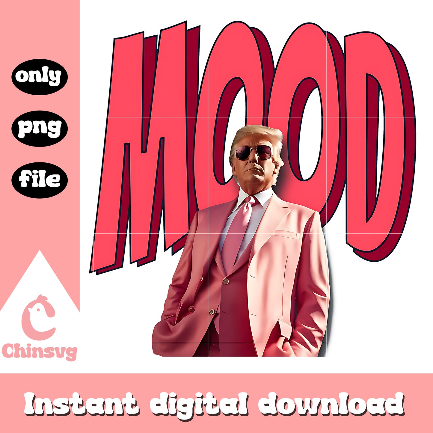 Donald trump mood design png, donald trump png, trump's mood png