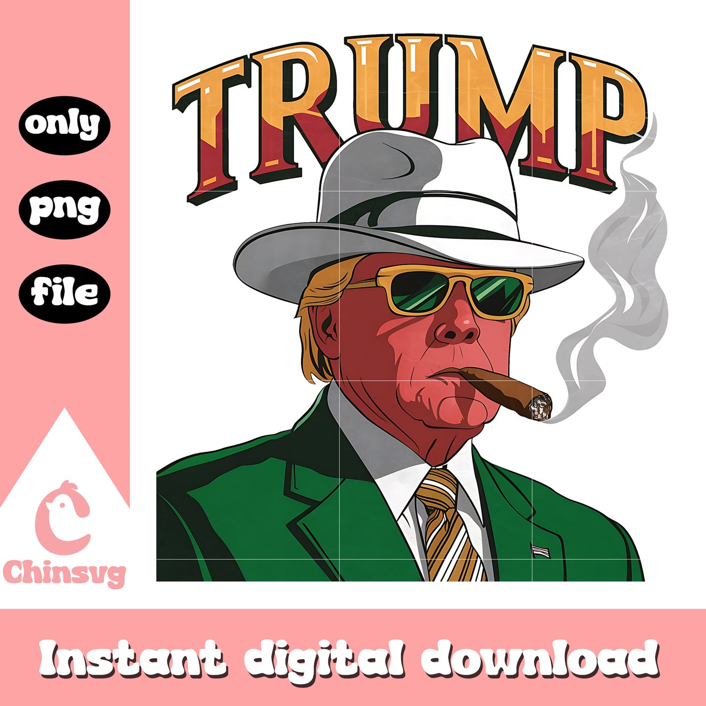 Donald trump smoking design png, trump smoking png, trump png