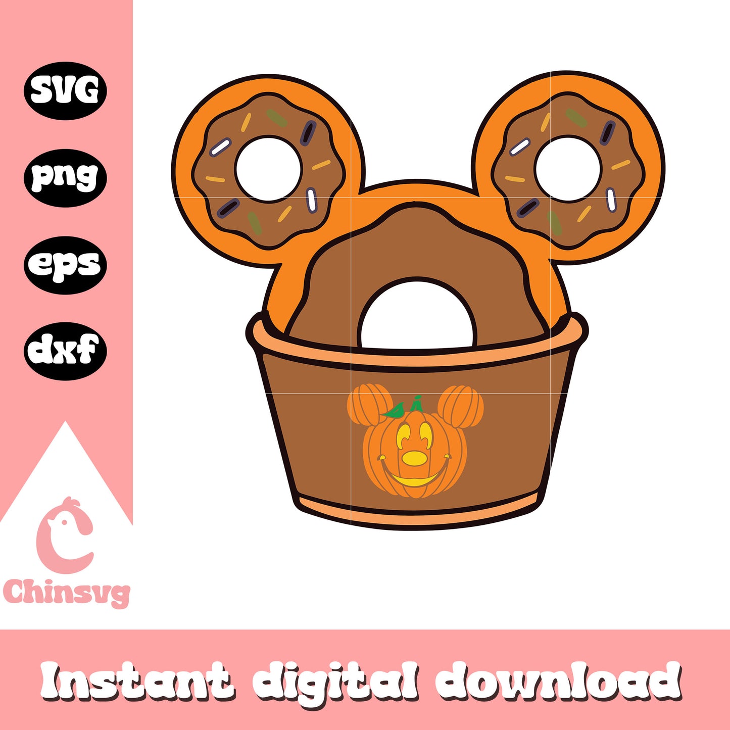 Donut mickey ears halloween svg, mickey mosue ears svg, disney svg