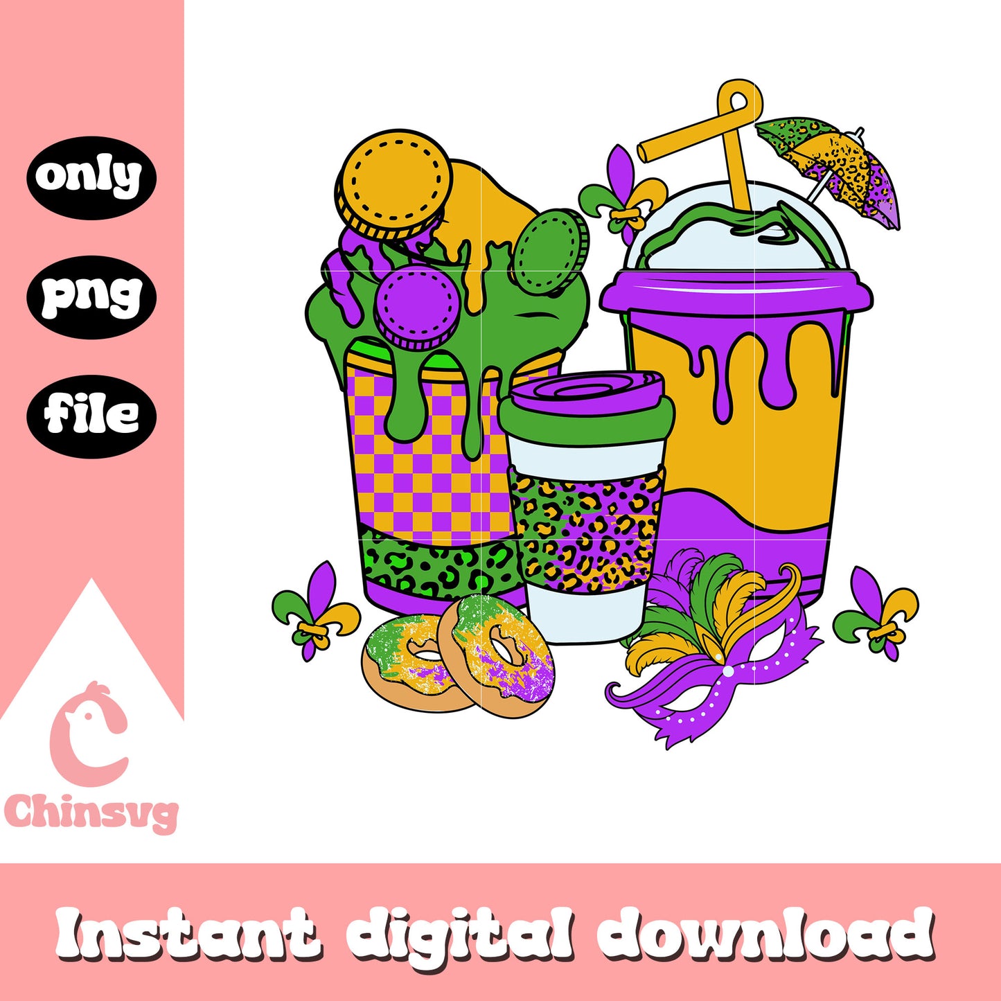 Drink drawing mardi gras png, parades in new orleans png