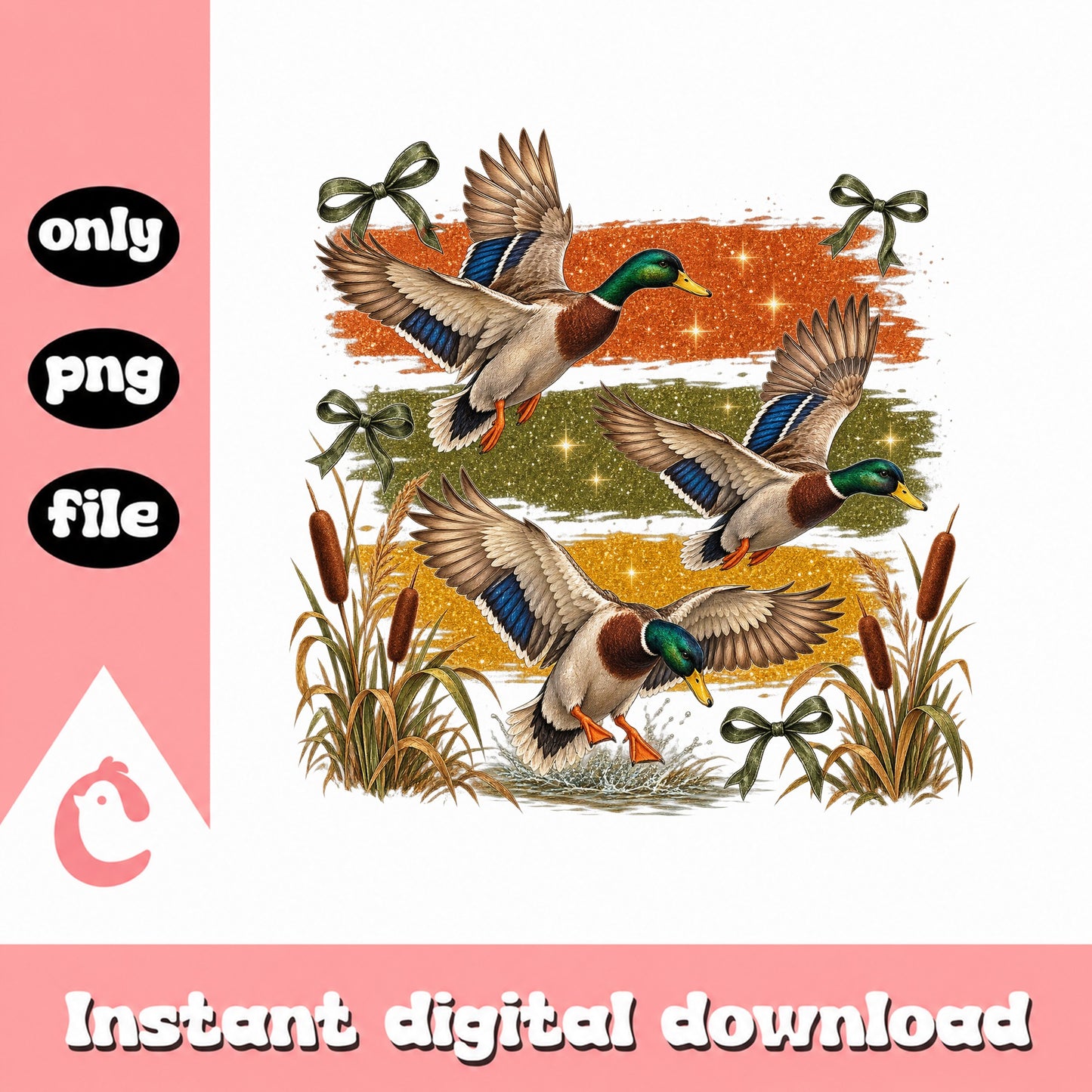 Duck Hunting PNG, Mallard Duck Clipart, Watercolor Duck PNG