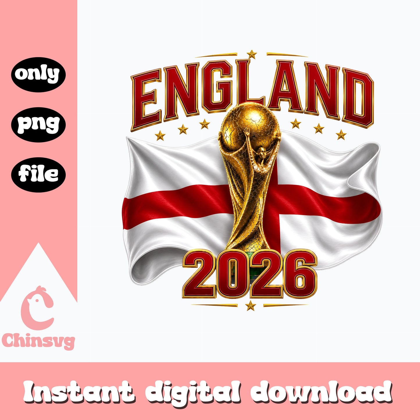 England 2026 World Cup PNG, England Football Flag PNG, Soccer PNG