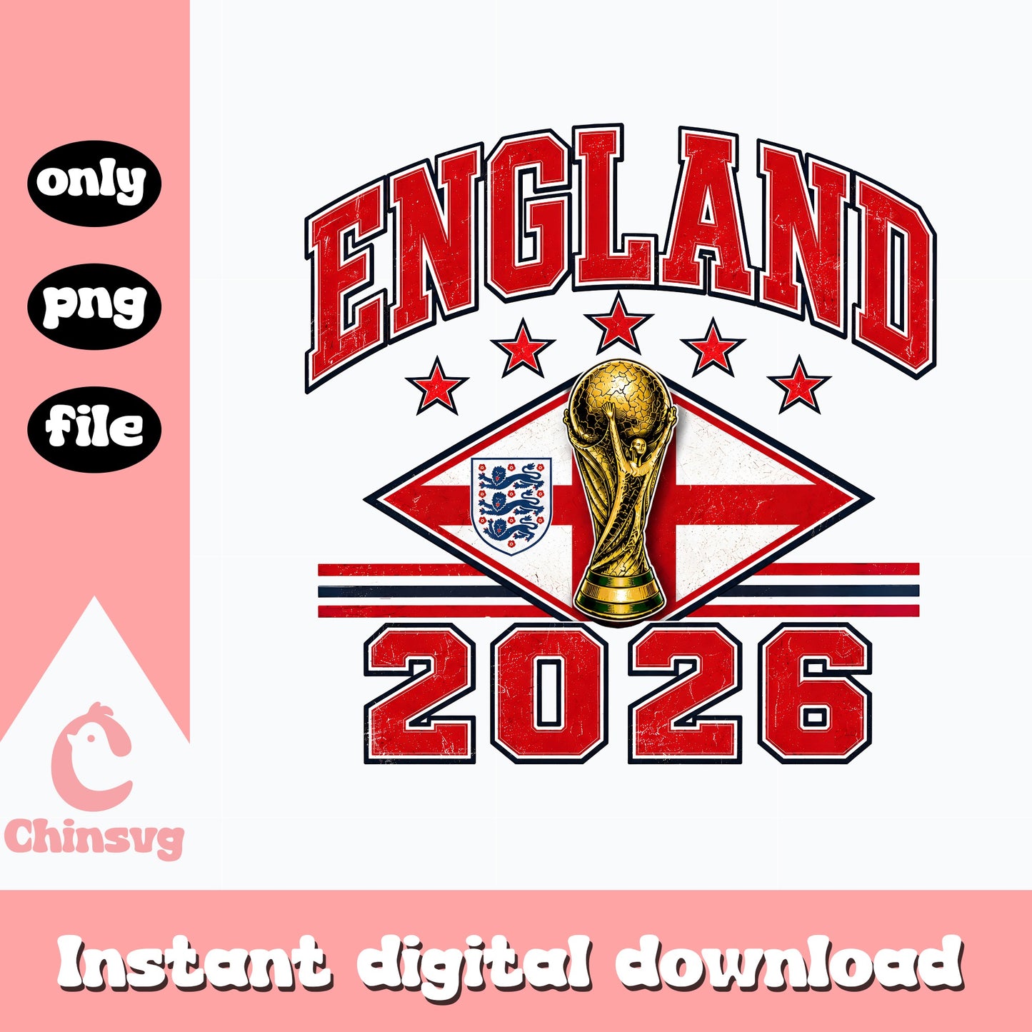 England 2026 World Cup PNG, England Football PNG, Soccer PNG
