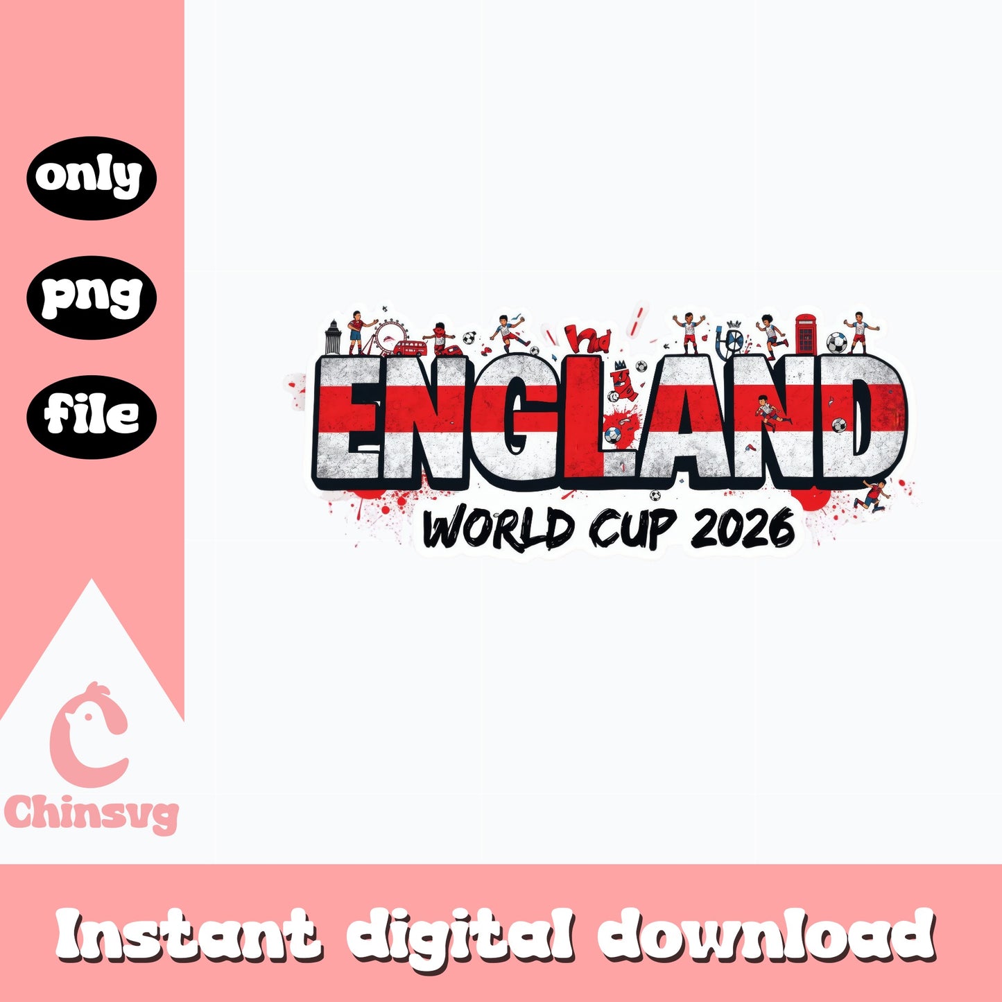 England World Cup 2026 PNG, Soccer England Flag, Football PNG