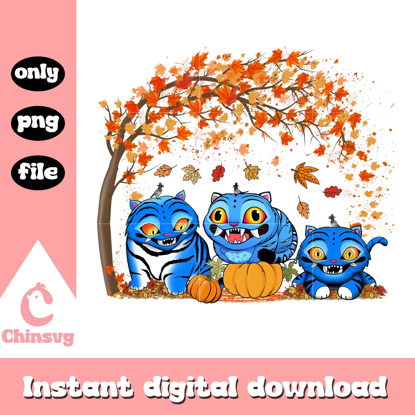 Fall season kpop demon hunters tiger png, kpop demon hunters tiger png