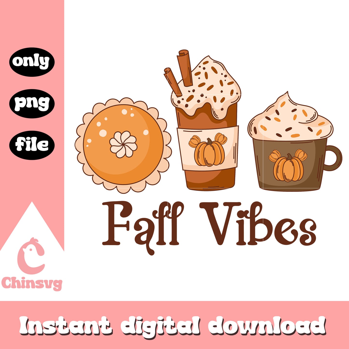 Fall vibes sweet food design png, autumn falls png, autumn vibes png