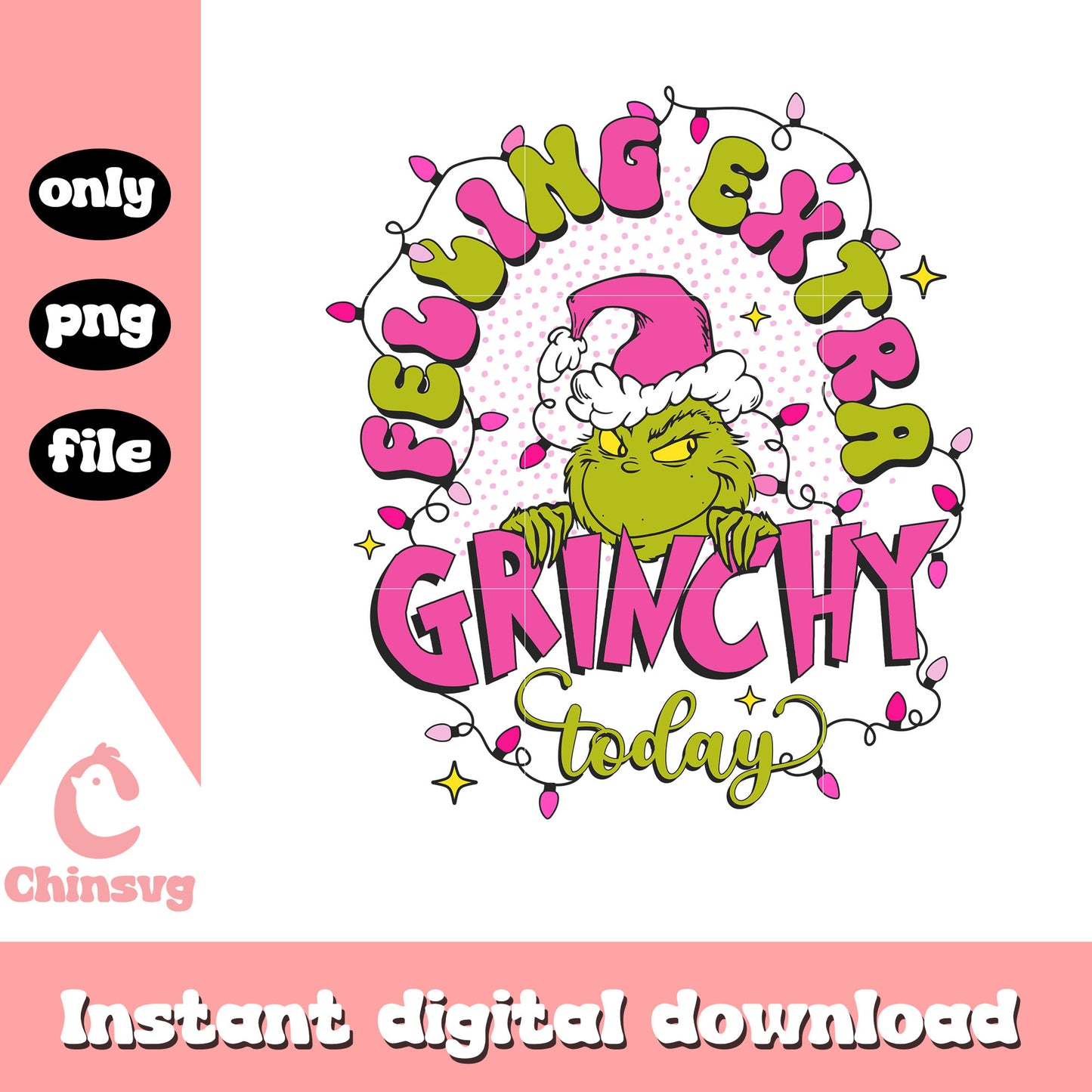 Feeeling extre grinchy today png, how the grinch stole christmas png