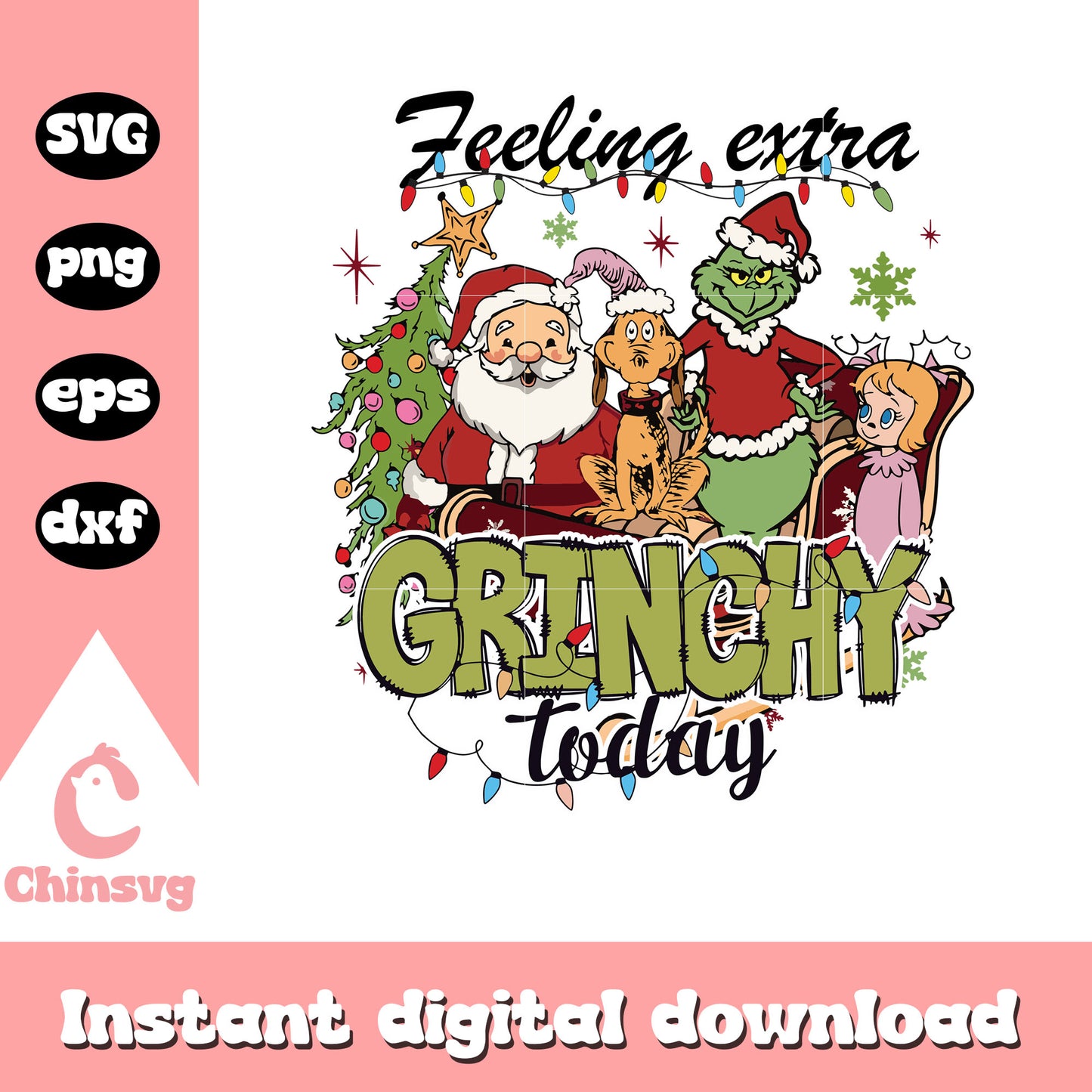 Feeling extra grinchy today grinch friends svg, grinch friends svg