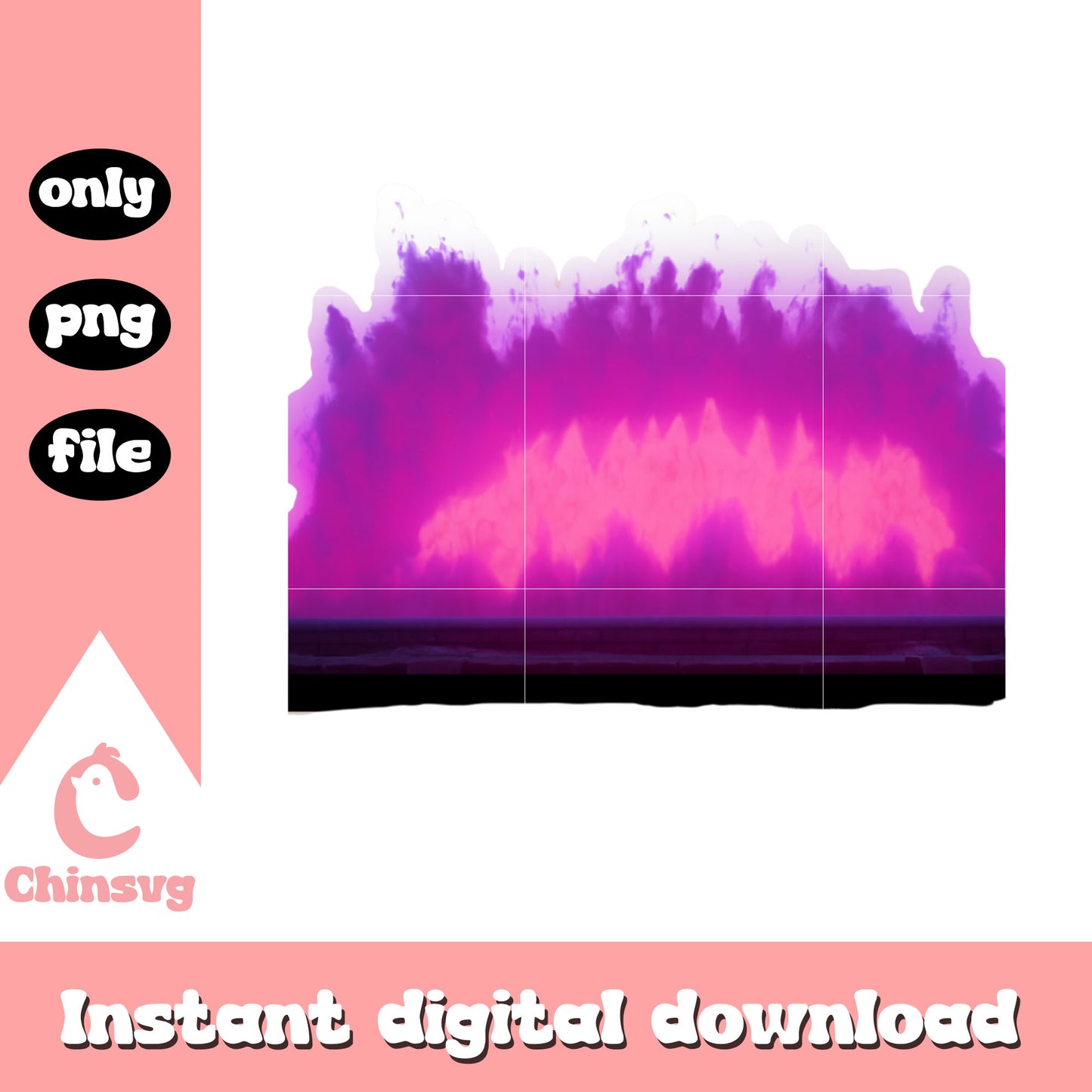 Fire demon saja boys sticker design png, kpop demon hunter png