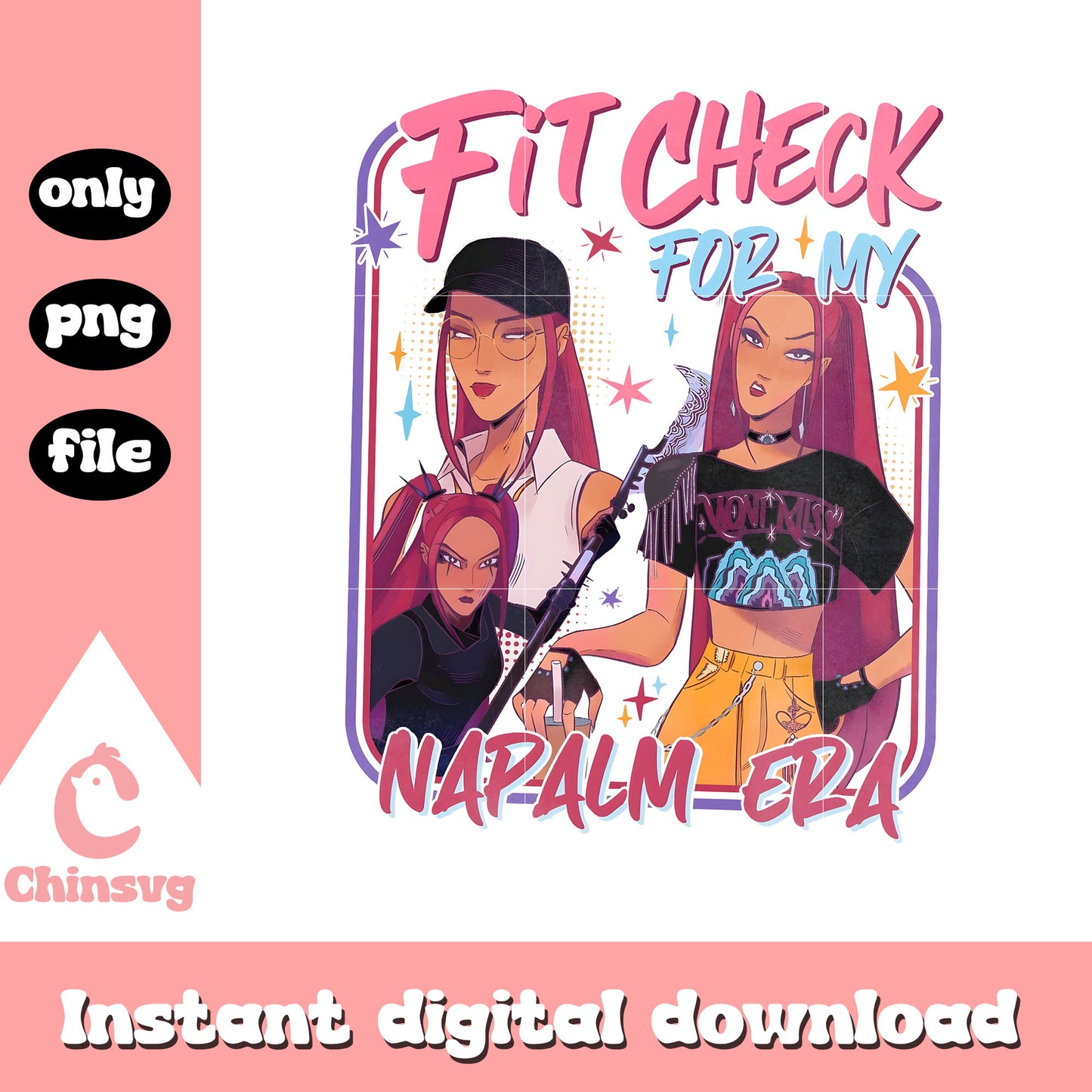 Fit check for my napacm era design png, huntrix mira png, mira png