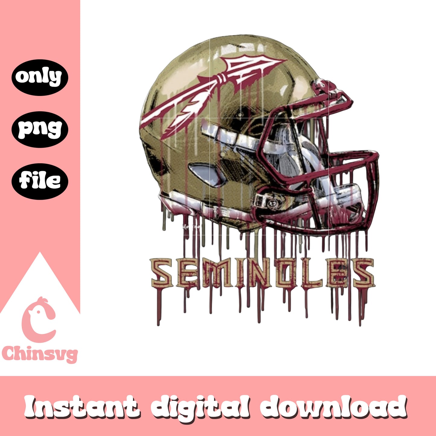 Florida State Seminoles team helmet png, college teams png