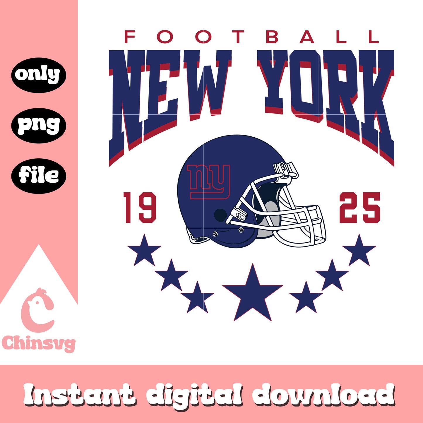 Football new york 1925 design svg, nfl helmet svg