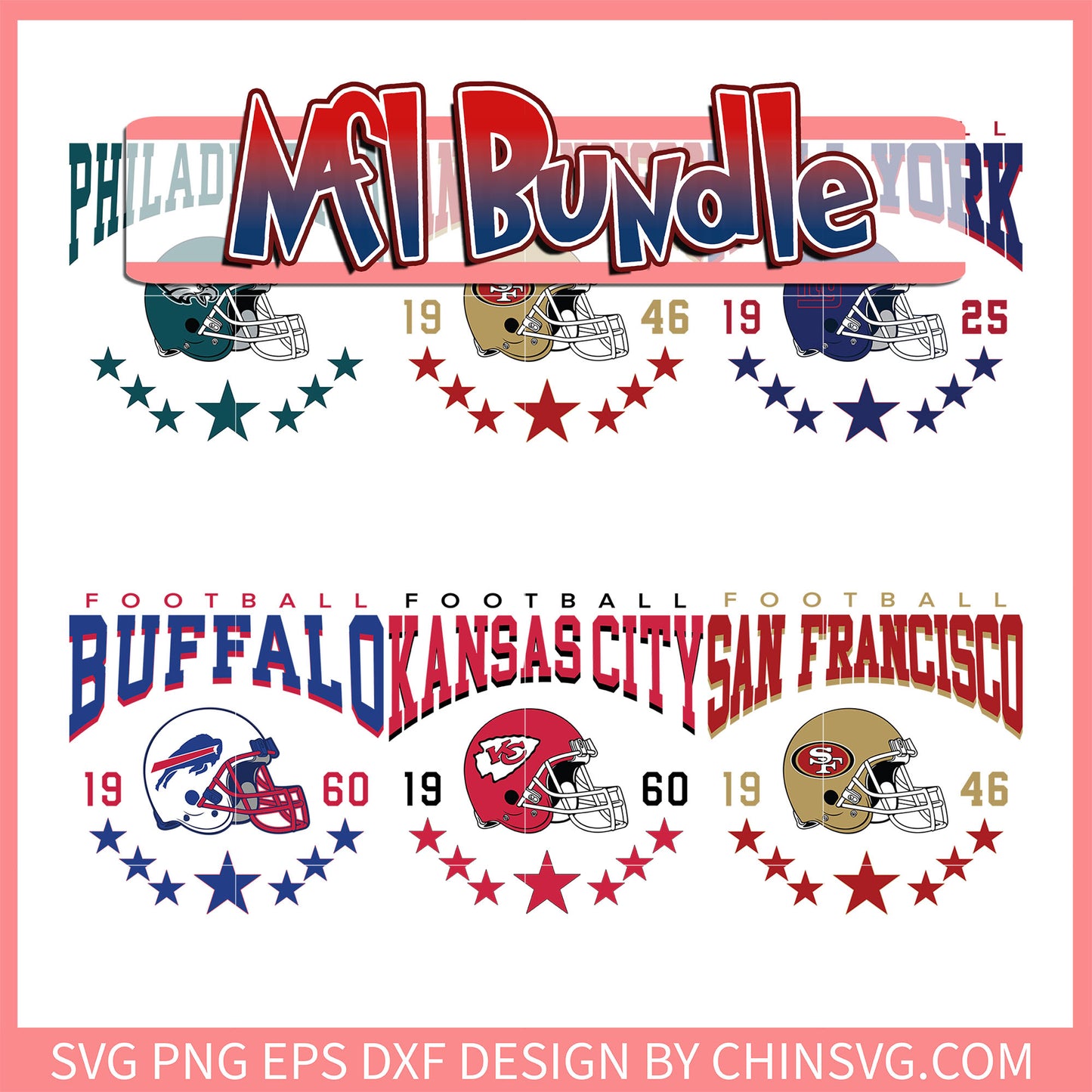 Football nfl helmet design bundle svg, football svg