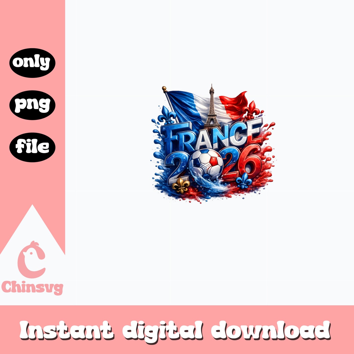 France 2026 World Cup Soccer PNG, France Football PNG, Soccer PNG