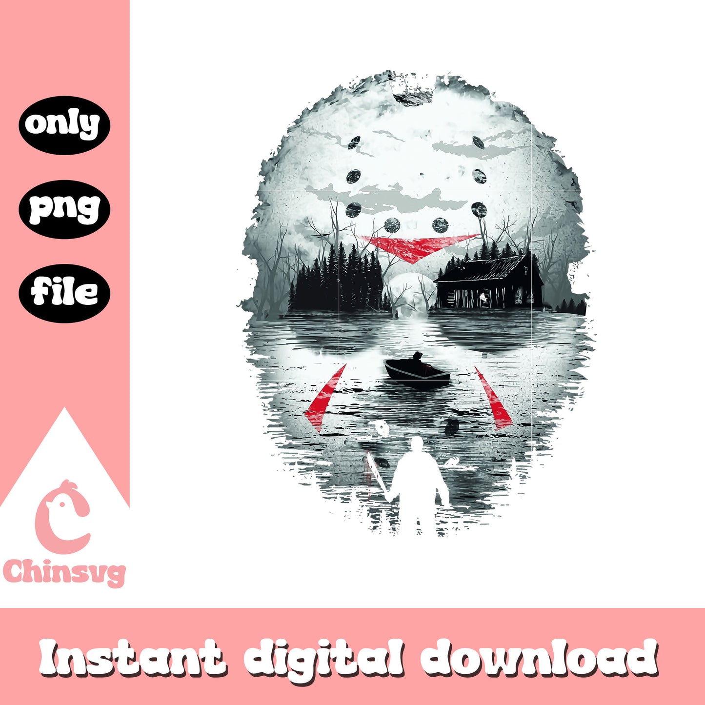 Friday Night Terror Jason voorhees png, horror movies png