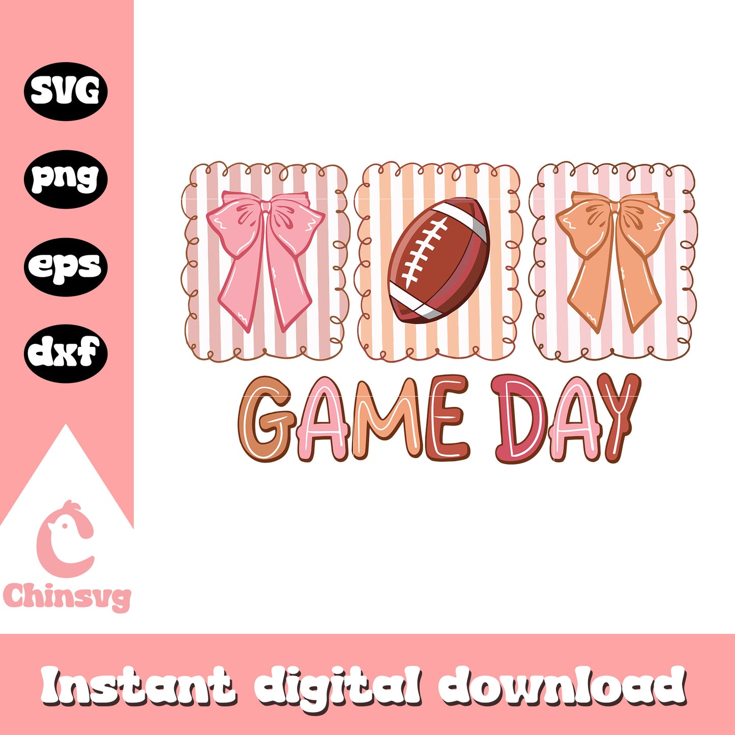 Game day bow design svg, game day svg, bow tie svg, trending svg