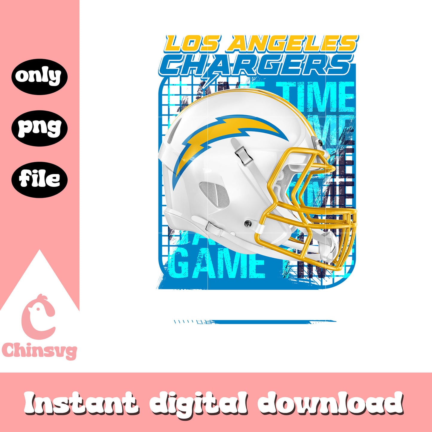 Game time football chargers png, nfl los angeles chargers png