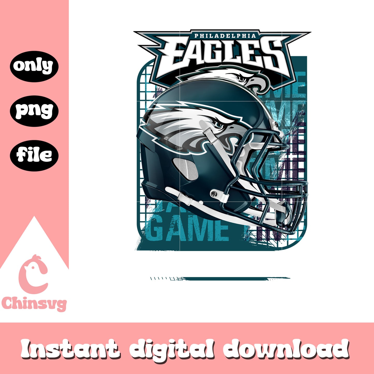 Game time football eagles png, nfl philadelphia eagles png