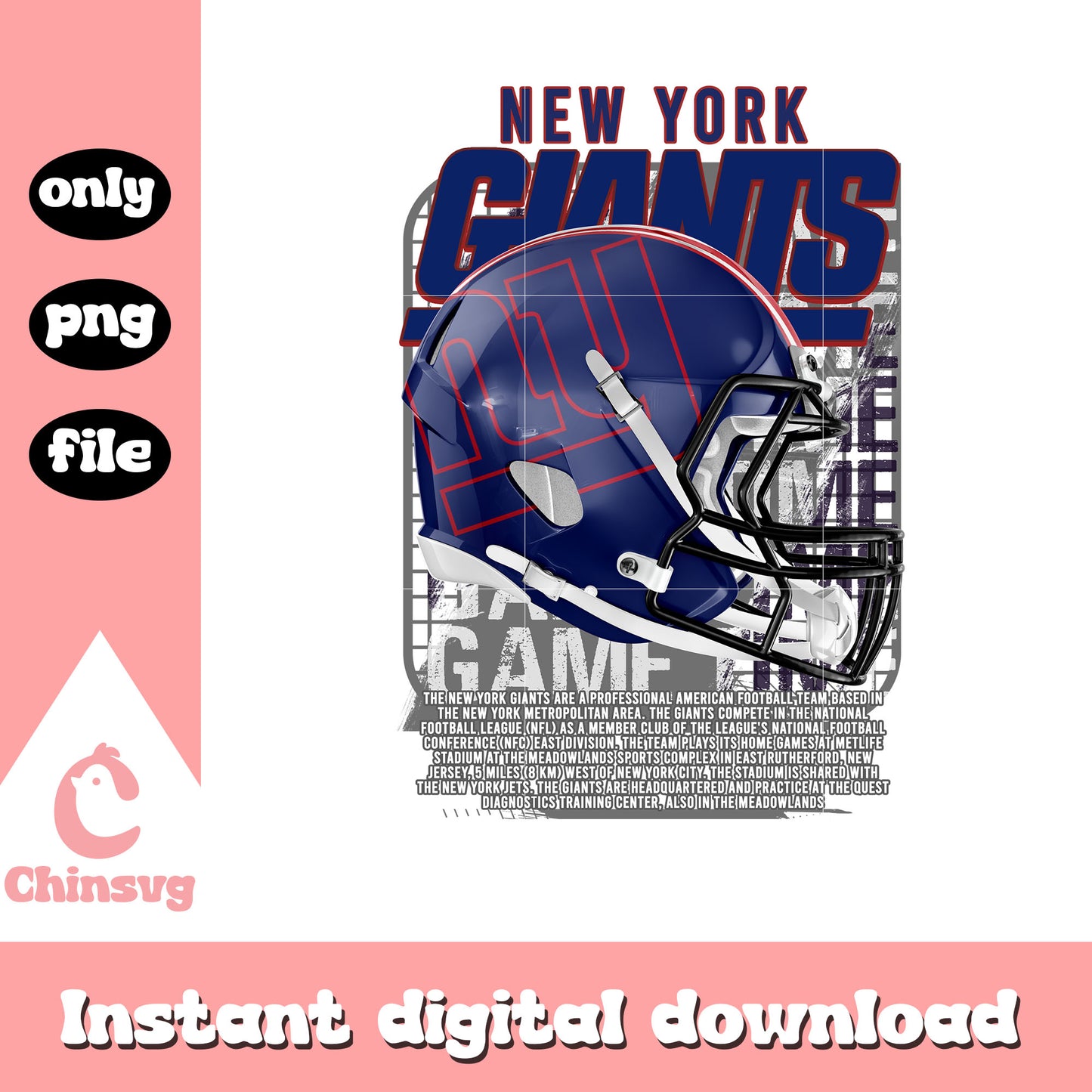 Game time football giants png, new york giants nfl png