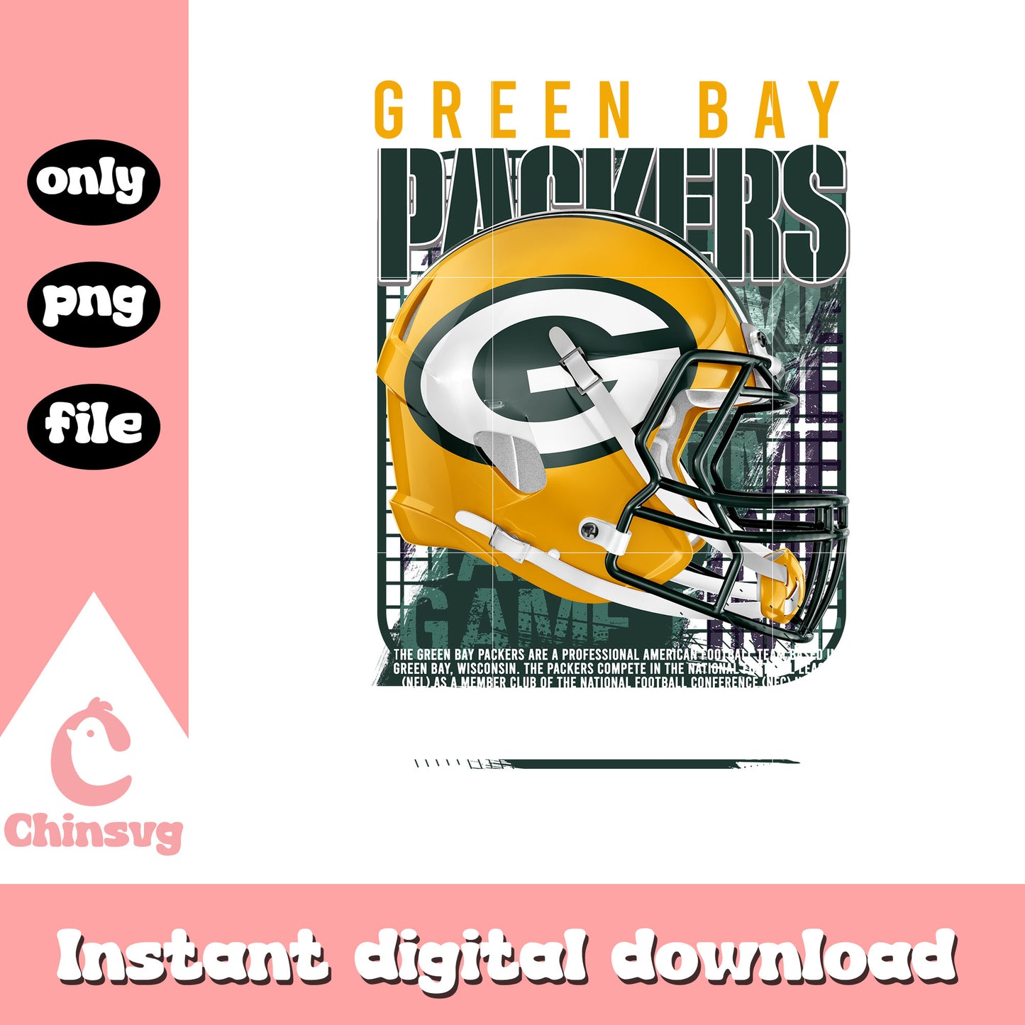 Game time football packers png, nfl green bay packers png