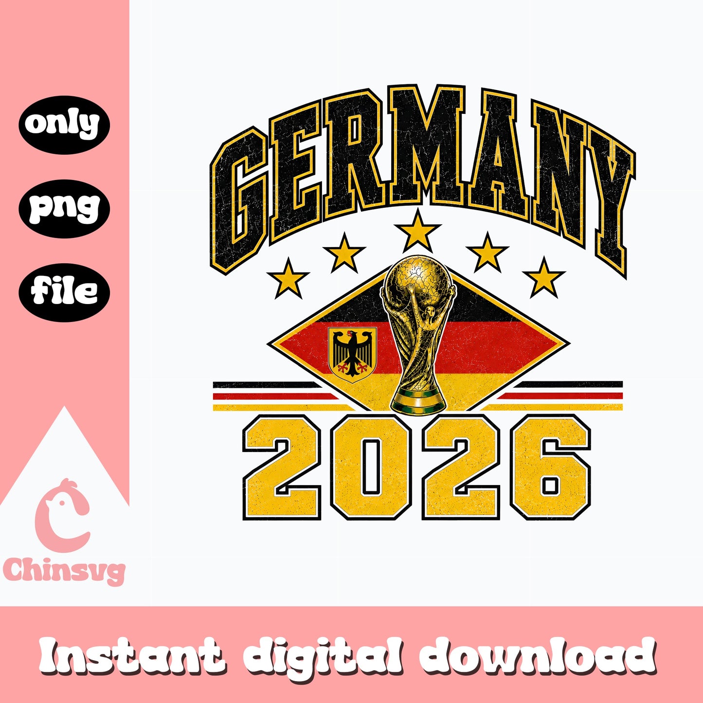 Germany 2026 World Cup PNG, Germany Soccer Trophy PNG, Football PNG
