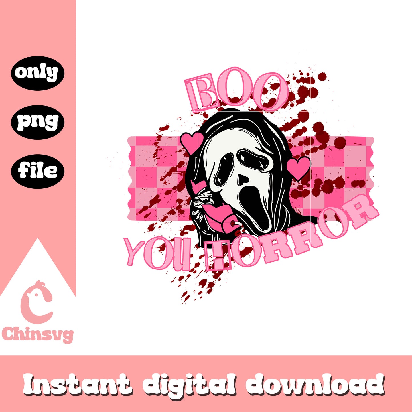 Ghostface boo you horror calling phone png, ghostface mean girl png