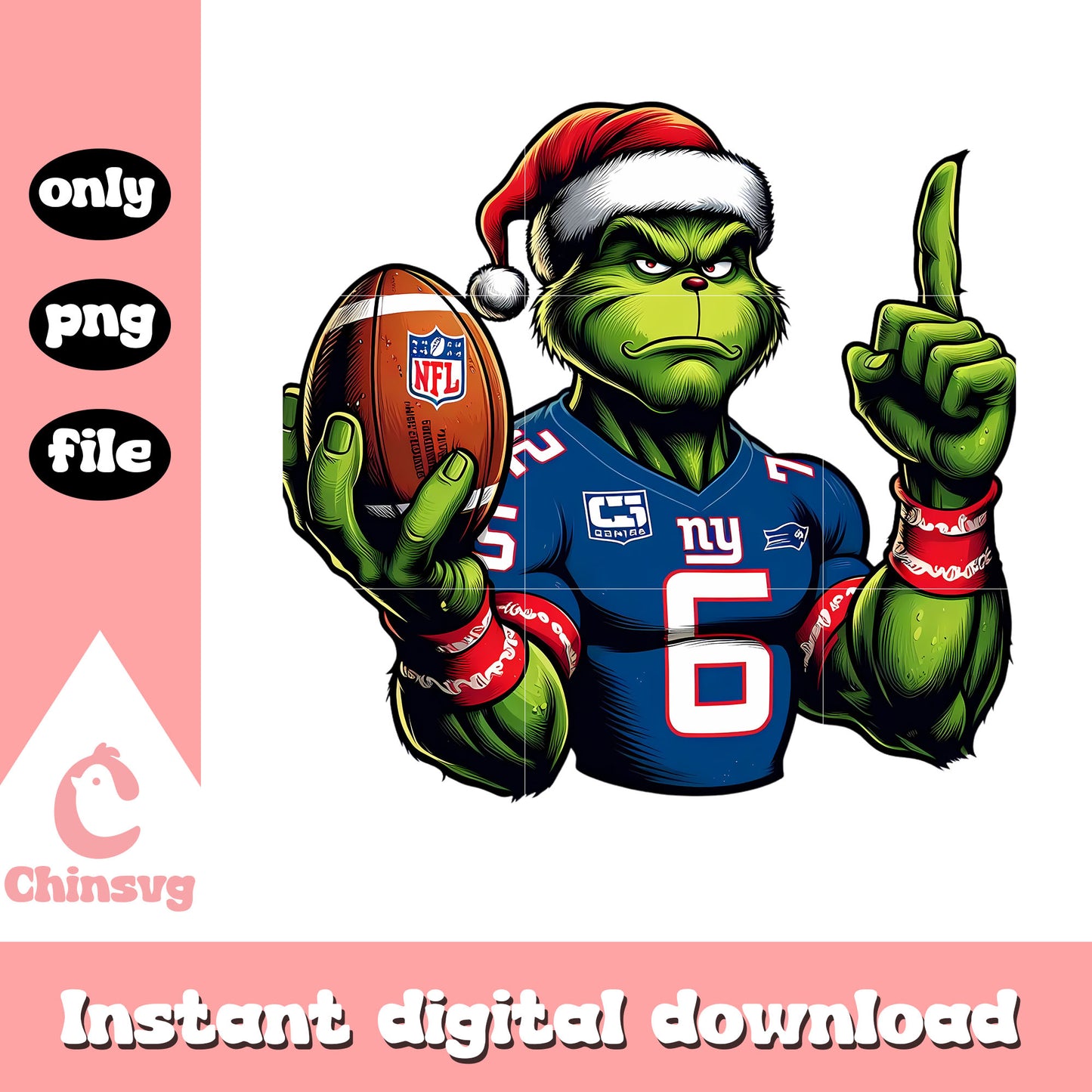 Giants grinch cool logo png, new york giants logo png