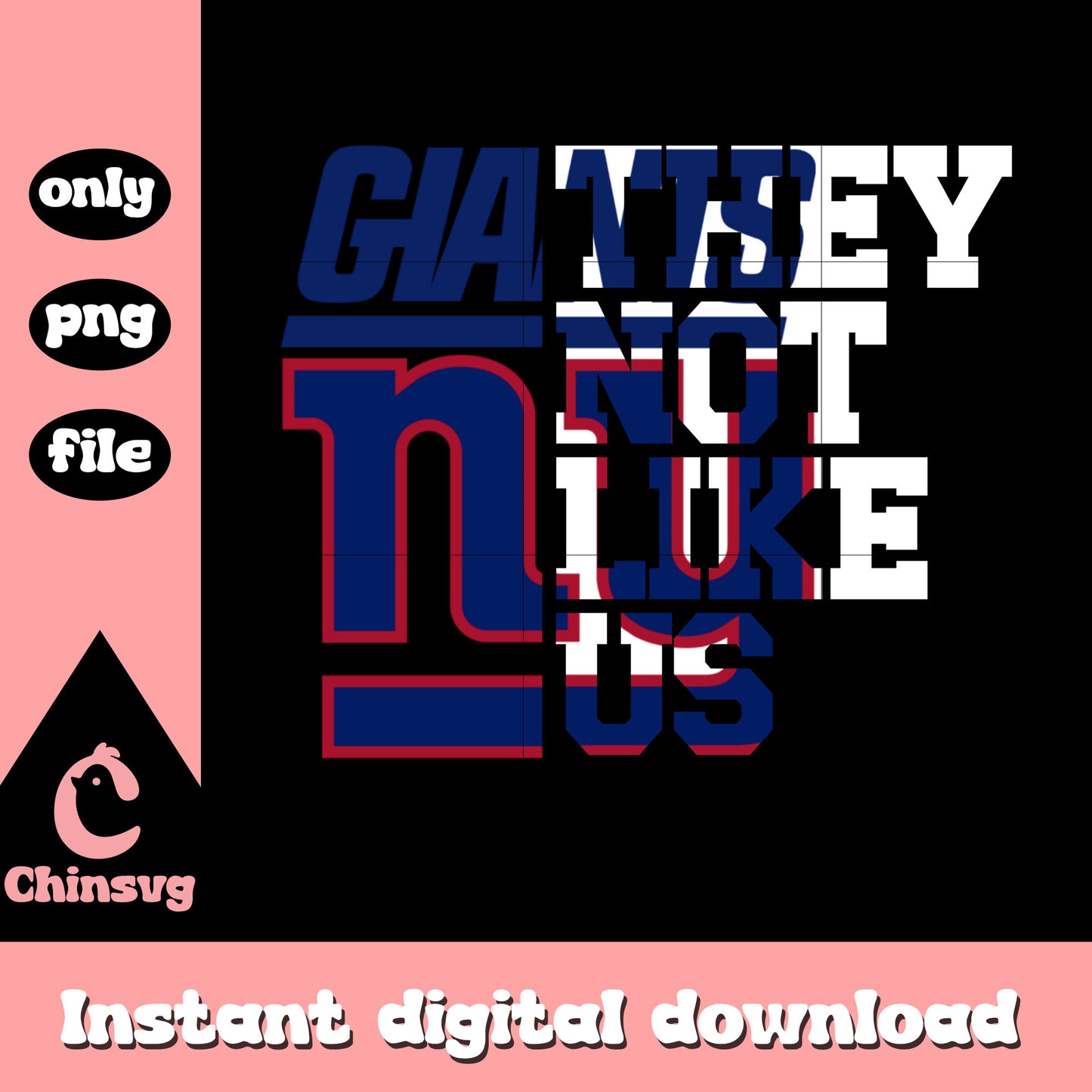 Giants they not like us png, New York Giants logo png