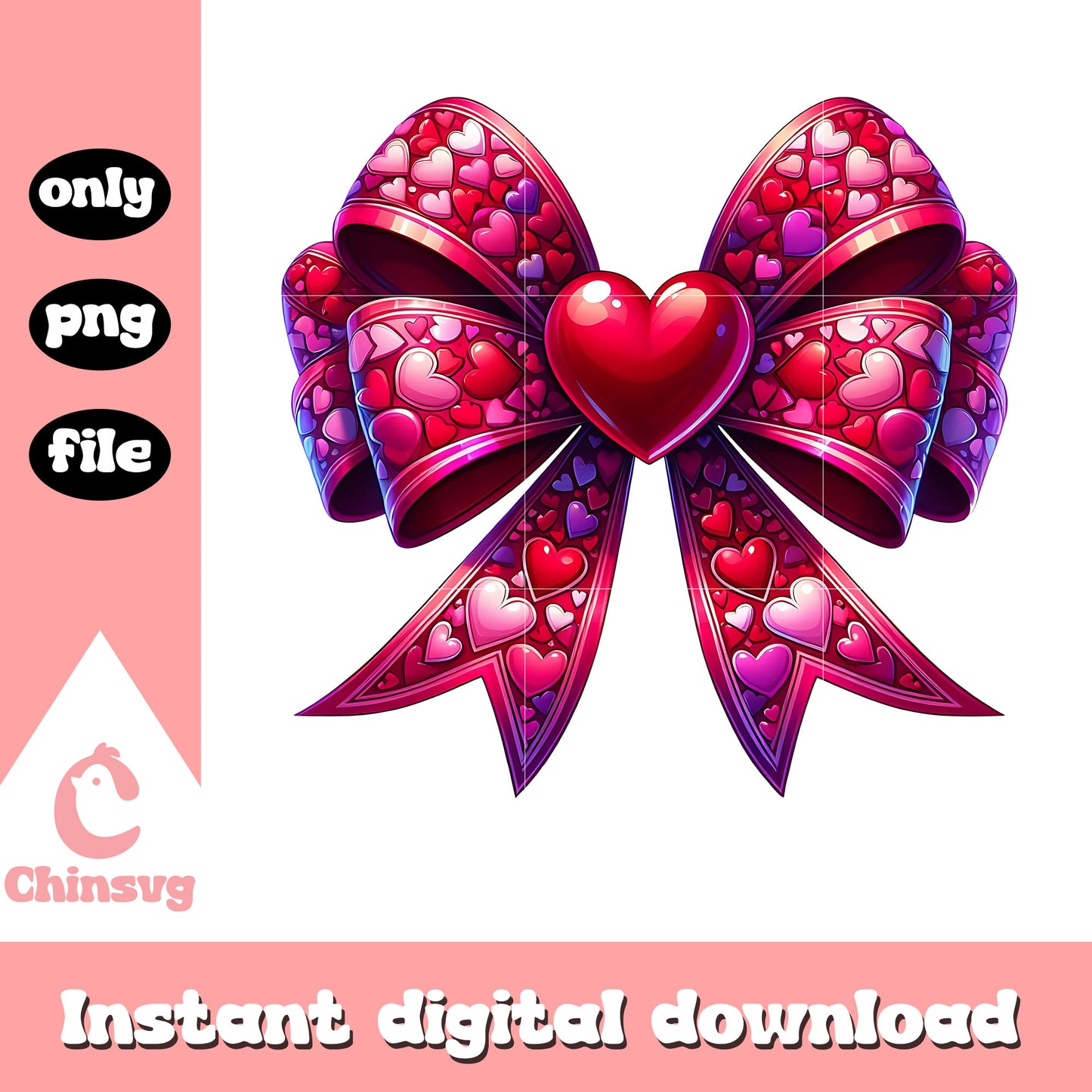 Glitter valentine bow png, valentine bow png, valentine png